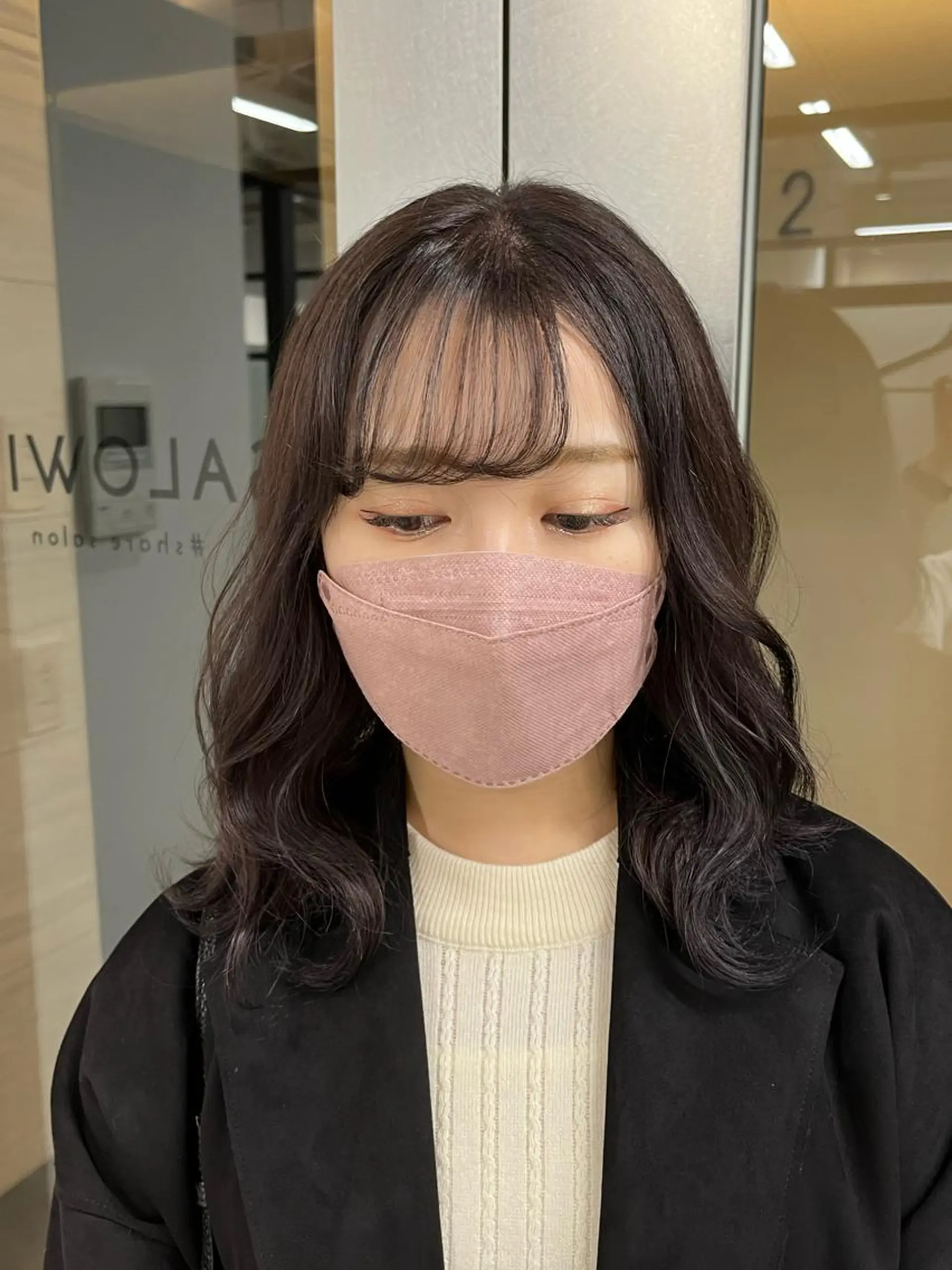 ミディアム カラー ベージュカラー 透明感カラー ハイトーンカラー yuuna/ ハッシュカット🎀のヘアスタイル