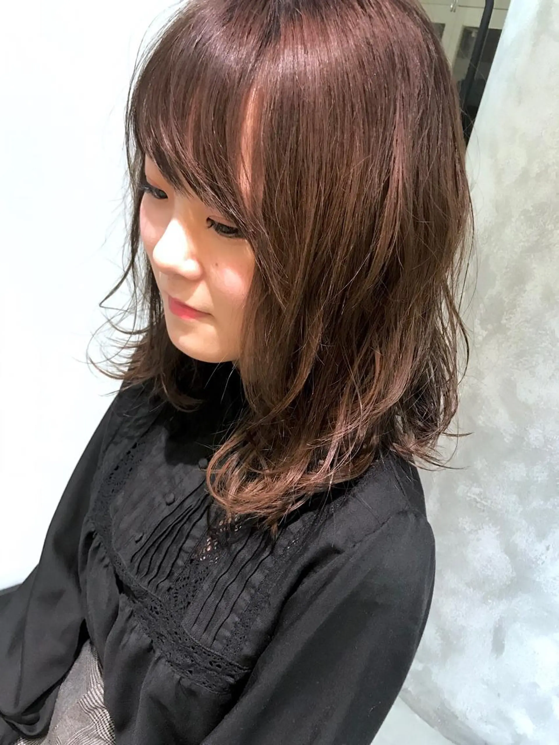 ミディアム カラー ベージュカラー ラベンダーカラー ラベンダーベージュ 松村 崇弘のヘアスタイル