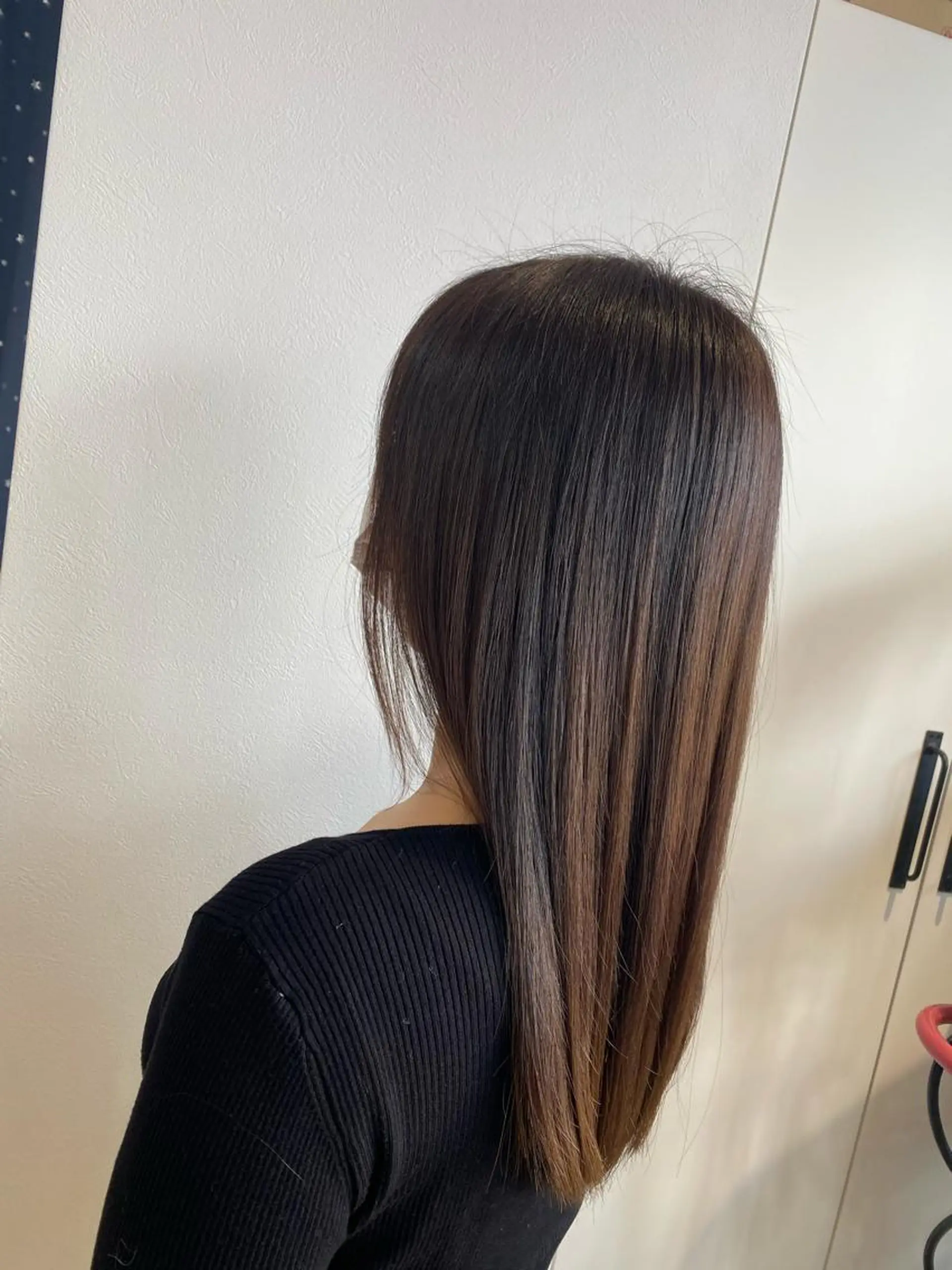 ロング カラー 髪質改善 トリートメント 酸熱トリートメント カット ヘアカラー トリートメント Kazu .Kのヘアスタイル