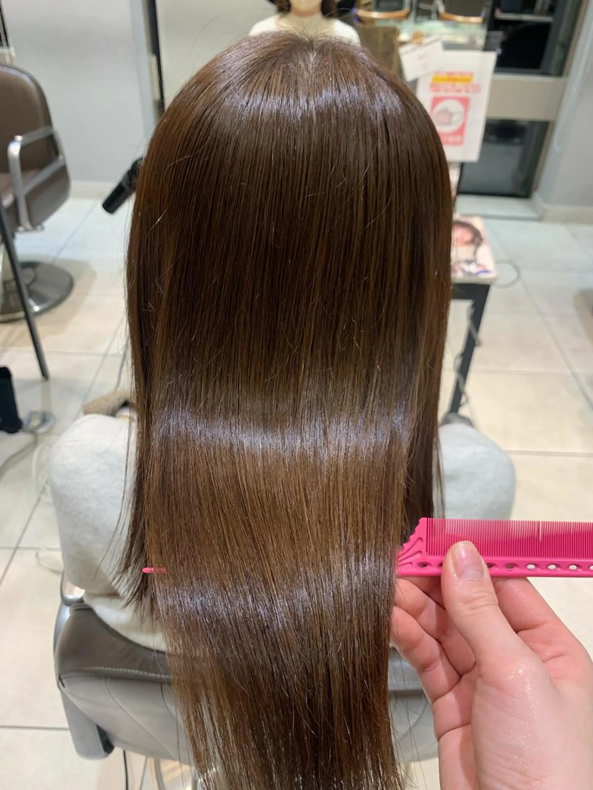 ミディアム カラー パーマ キッズ 髪質改善 トリートメント 酸熱トリートメント ヘアカラー トリートメント 酸熱トリートメント/ 髪質改善🌟玉井香奈のヘアスタイル