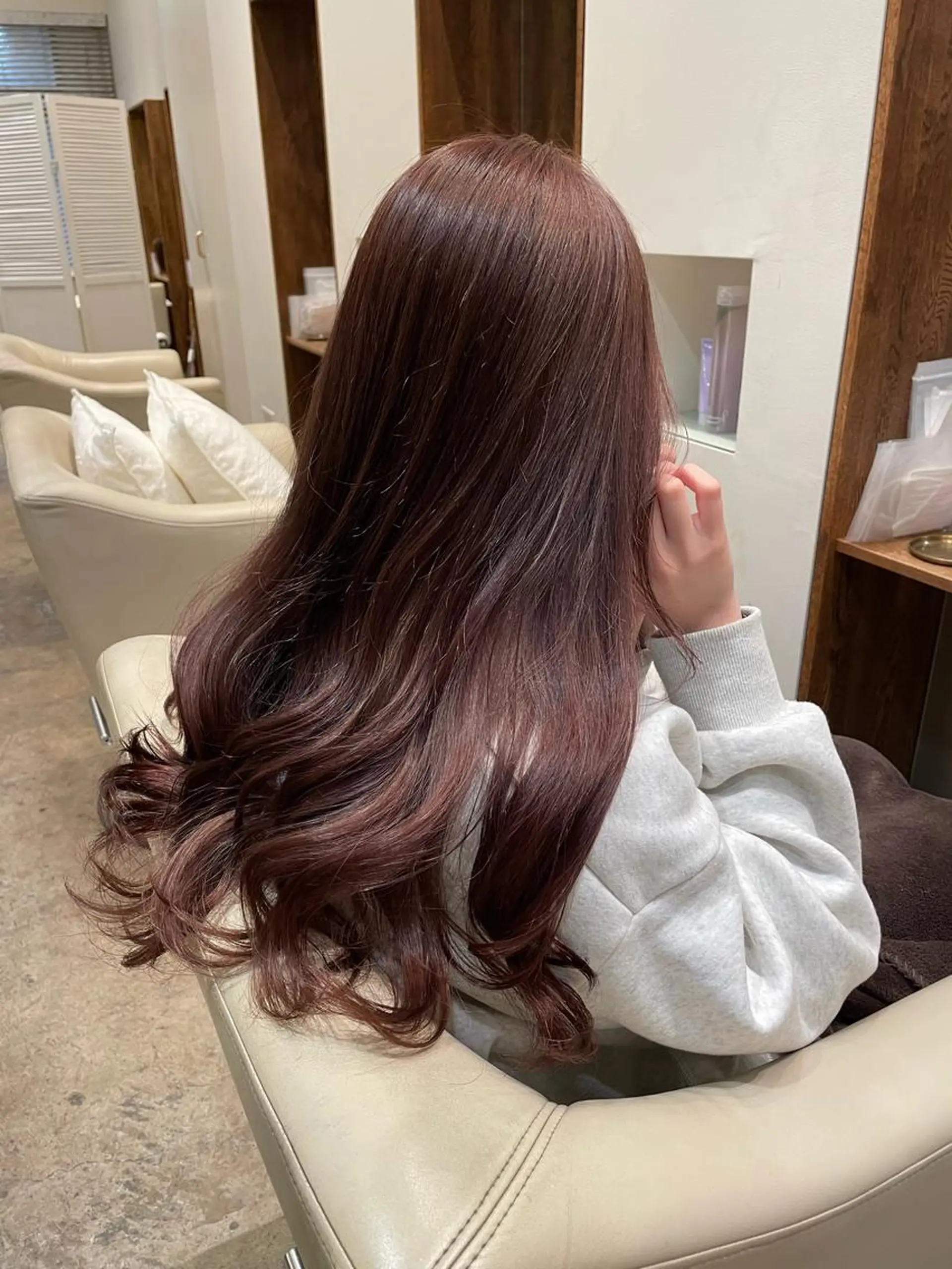 ロング カラー 【完全個室】髪質改善 暖色カラー/山崎唯奈のヘアスタイル