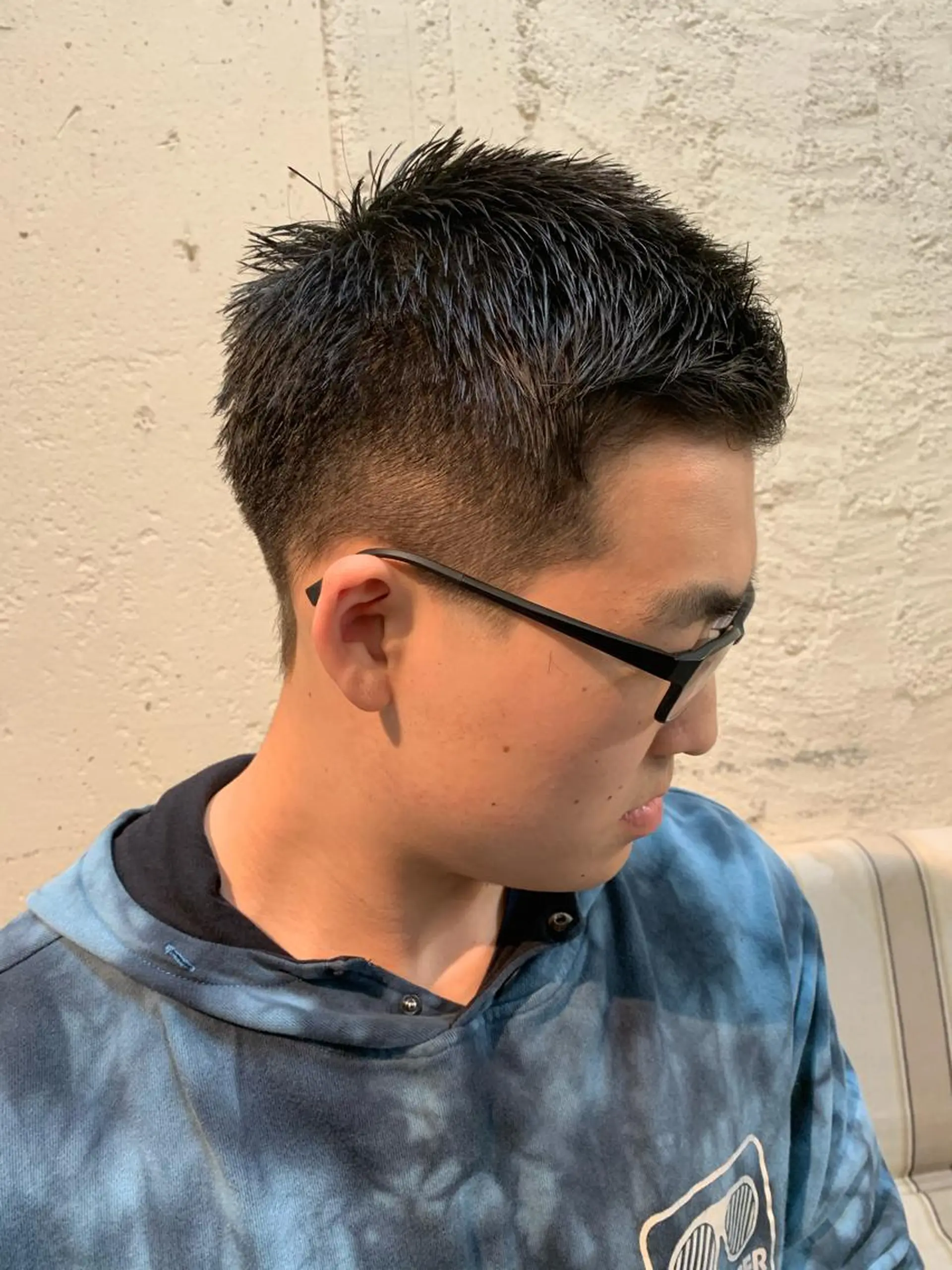 ショート メンズ 刈り上げ ベリーショート 髪質改善ストレート/ ブリーチ／渋谷　福田のヘアスタイル