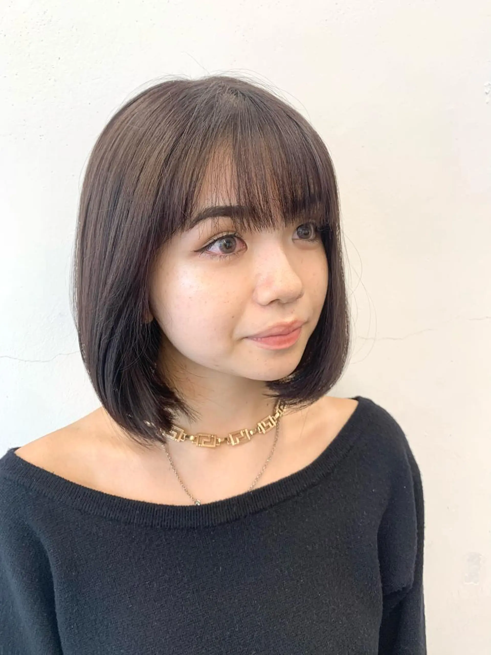 ミディアム カラー ヘアアレンジ ブラウンカラー ナチュラルブラウン ボブ 外国人風カラー カット トリートメント HARU//原宿🤍 リピート率NO.1のヘアスタイル