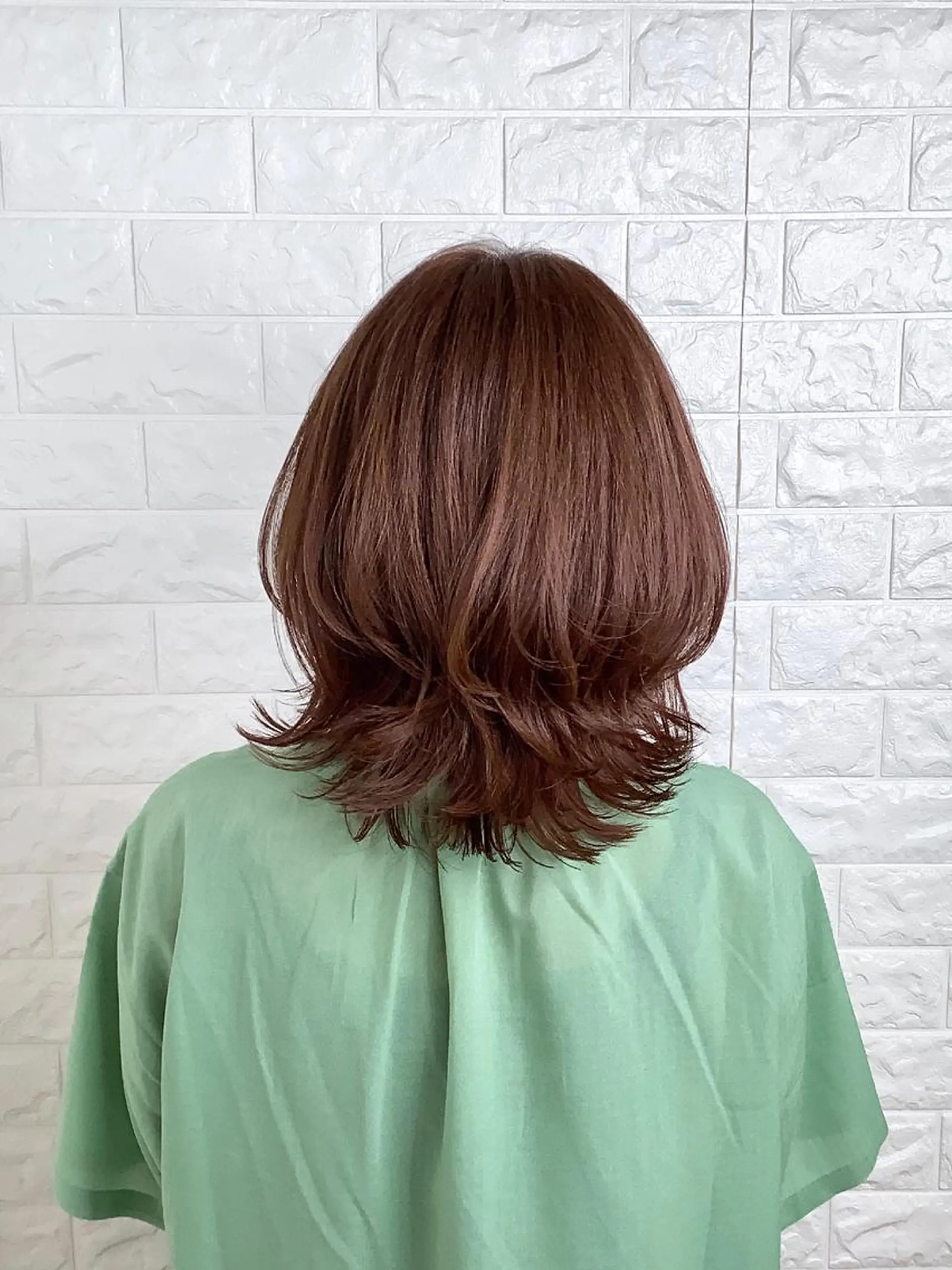 ミディアム カラー エイジングケア特化 美容師✂️山崎竜二のヘアスタイル