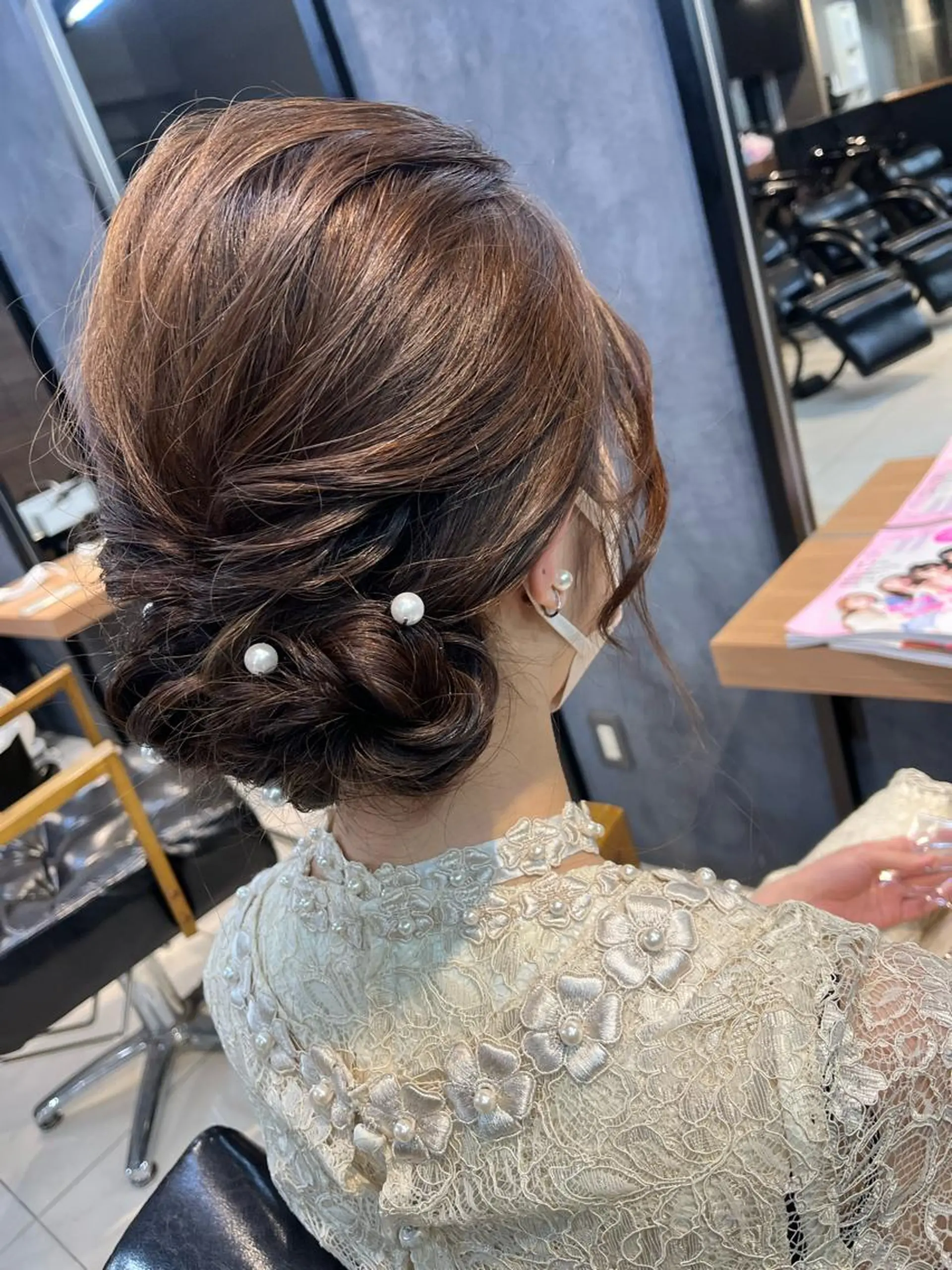 セミロング カラー ヘアアレンジ キッズ ネイル マツエク・マツパ GO TODAY SHAiRE SALON所属・透明感カラー🤎 ゆりのヘアスタイル
