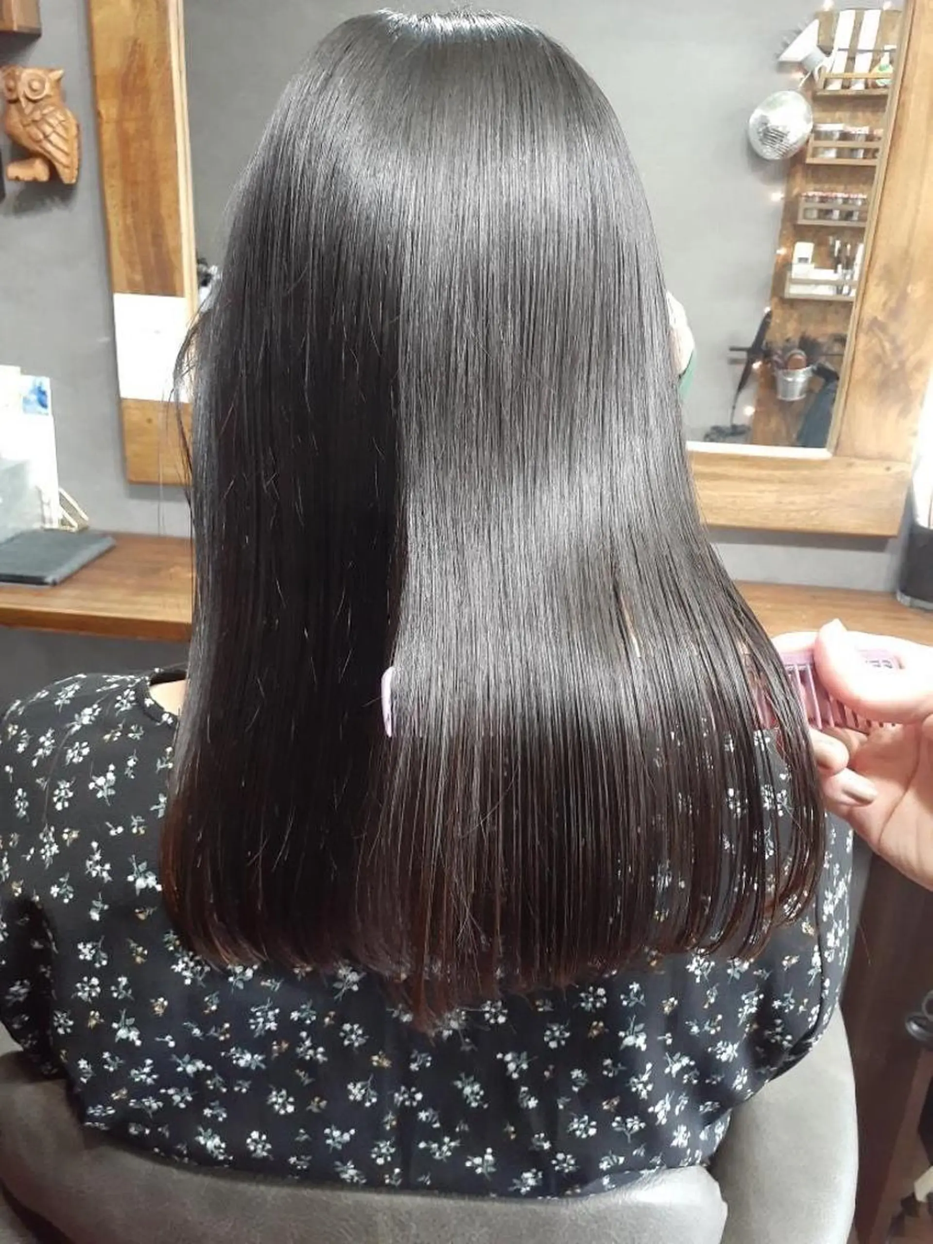 セミロング 髪質改善 トリートメント カット トリートメント chouette シュエットのヘアスタイル