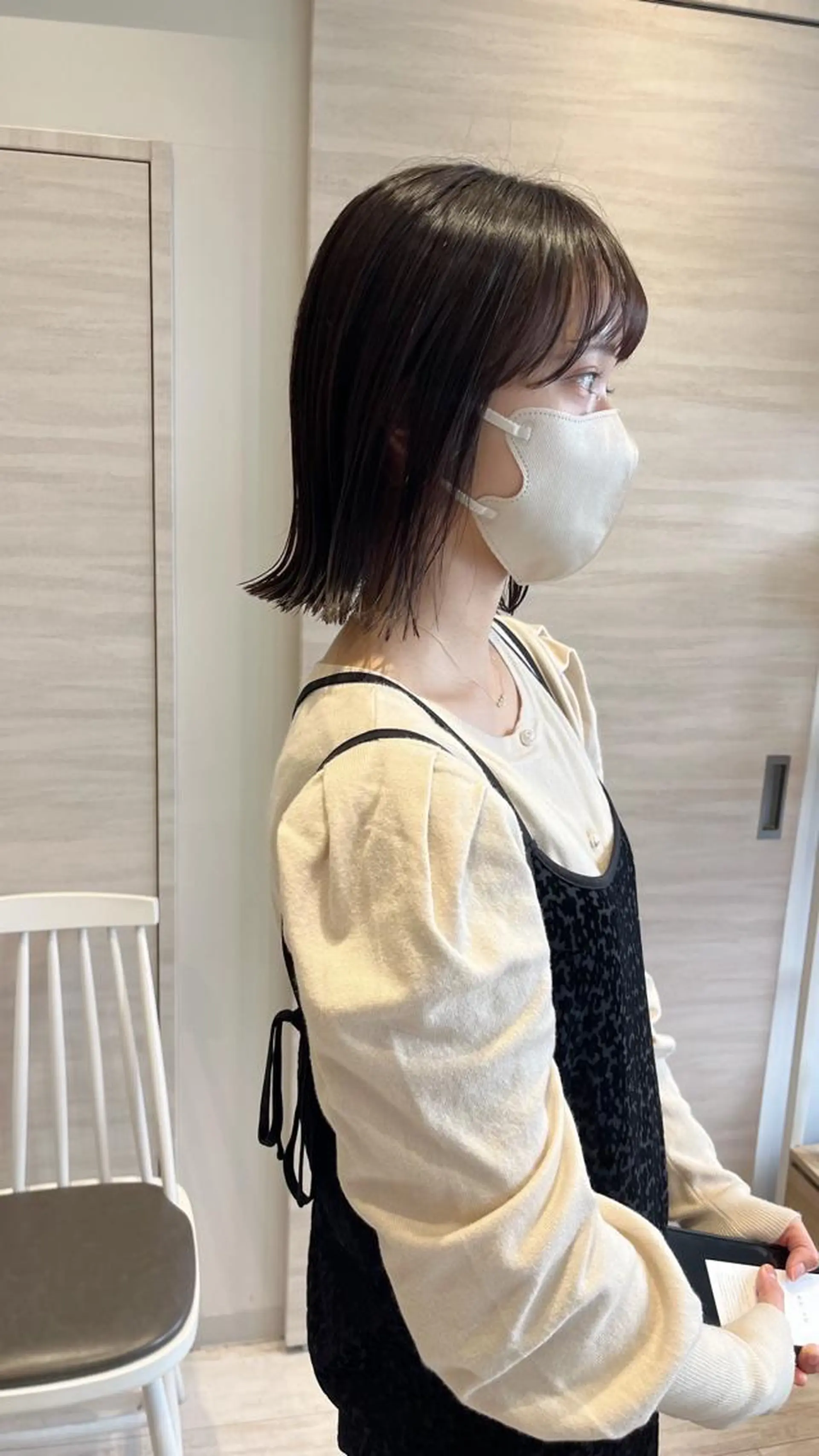 ショート 切りっぱなしボブ ボブ Chiho / 梅田 / ボブ/ パーマのヘアスタイル