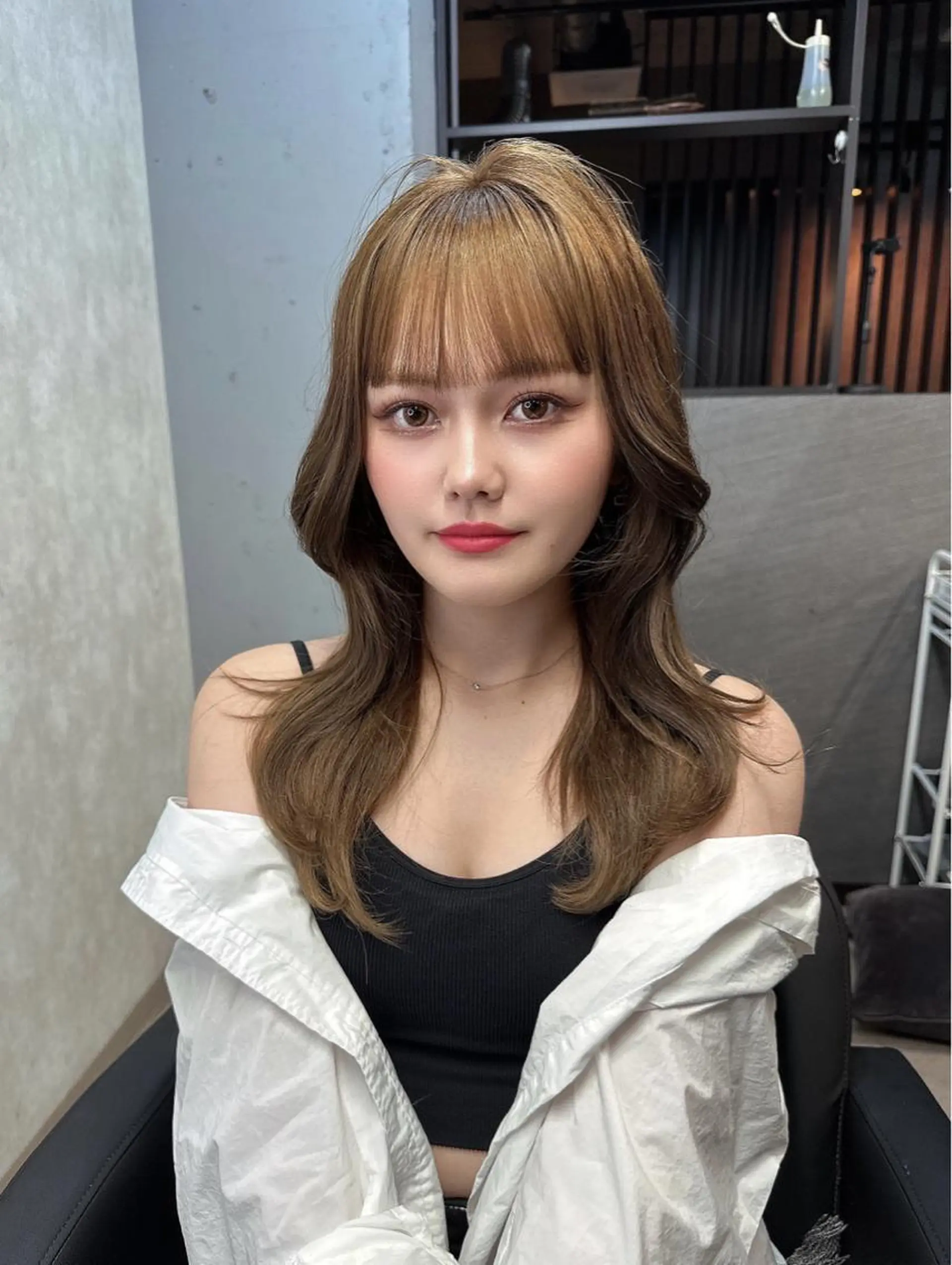 ロング カラー カット ヘアカラー トリートメント XYZ所属・縮毛矯正/髪質改善 韓国風/MIKIYAのヘアスタイル