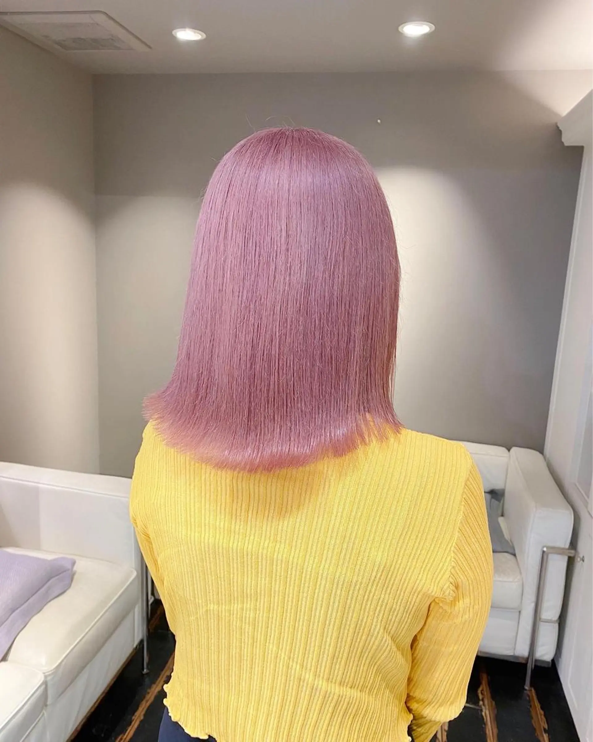 ミディアム カラー laff 新宿所属・ボブ/ケアパーマ/ レイヤー/縮毛矯正のヘアスタイル