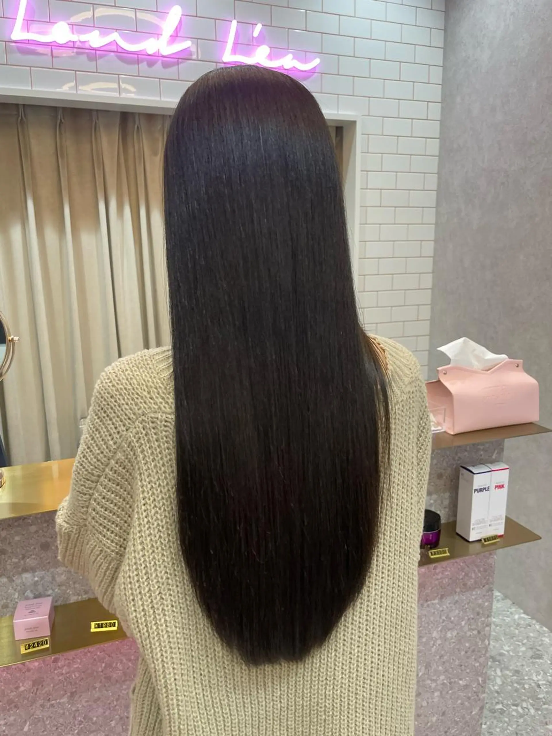 ロング カット 縮毛矯正 トリートメント ✨髪質改善特化✨副 店長椎葉信乃介のヘアスタイル