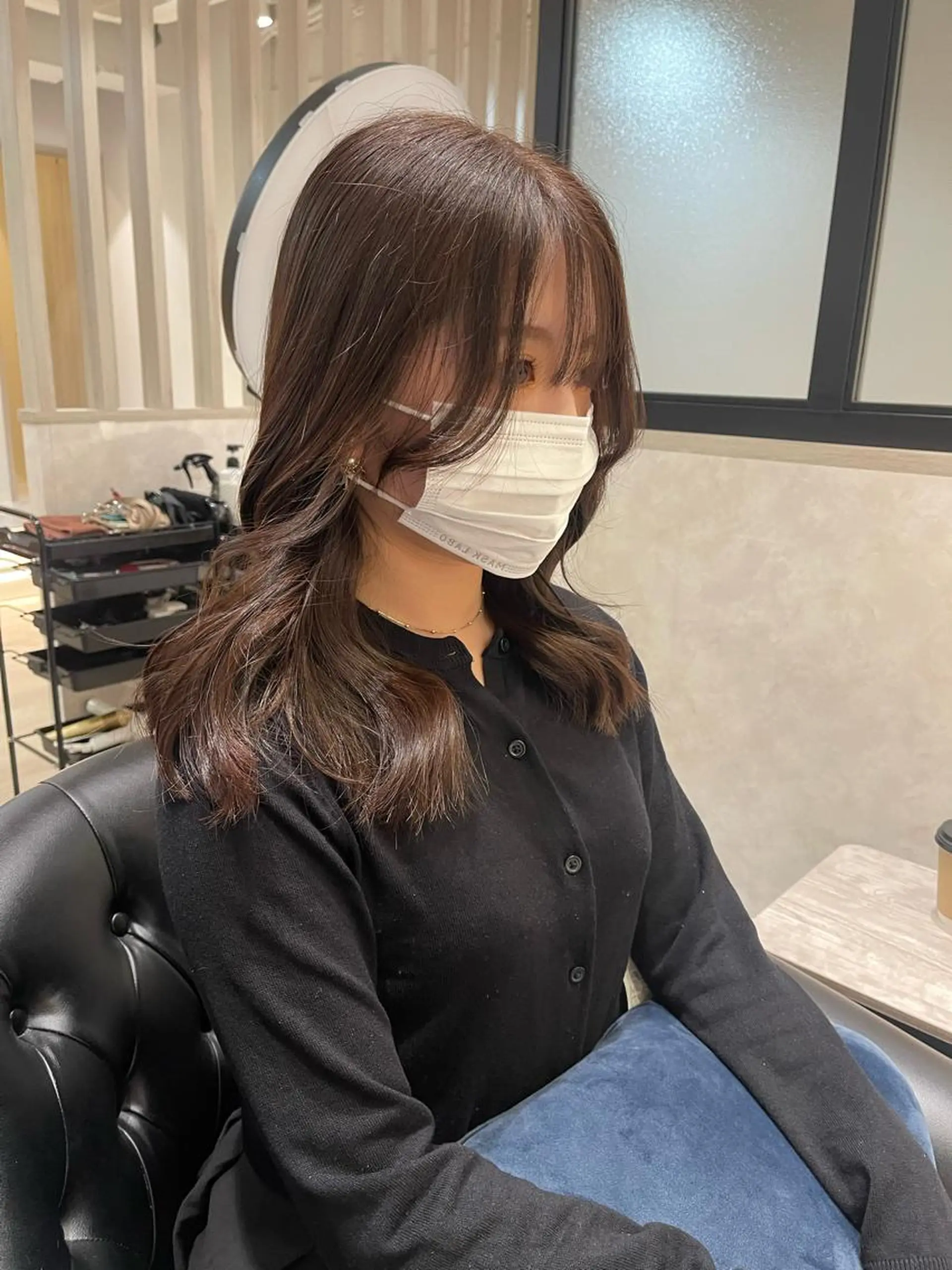 ロング カラー カット ヘアカラー トリートメント &chaLme   心斎橋所属・emi/髪質改善/ 韓国風/艶カラーのヘアスタイル