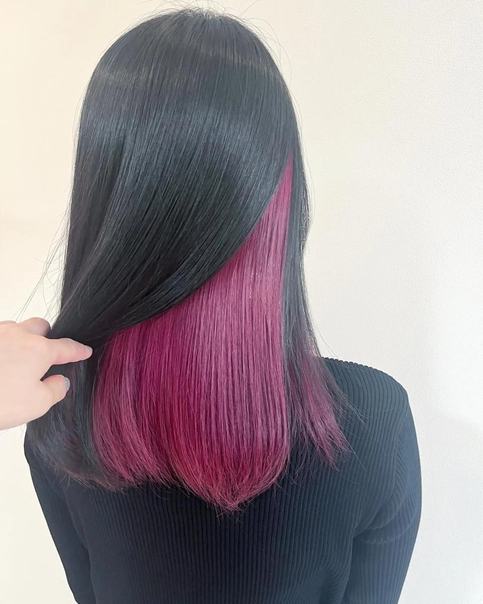 セミロング カラー ヘアアレンジ ブリーチなし/ レイヤー🌿runaのヘアスタイル