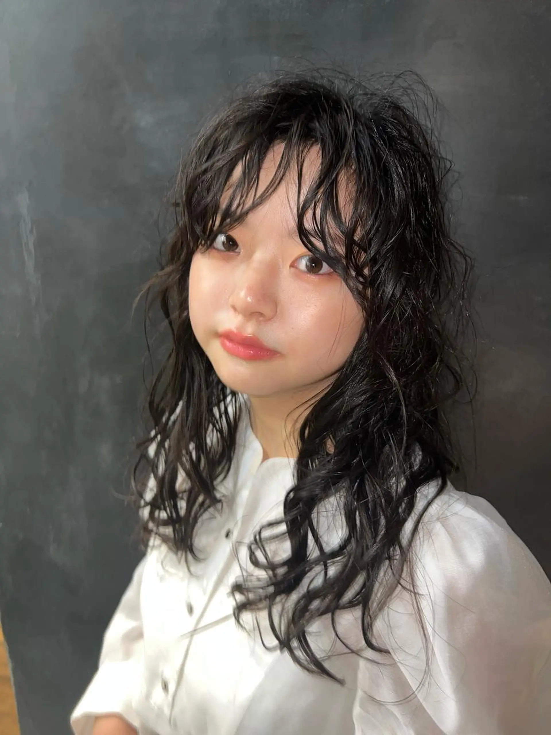 セミロング パーマ セミロングパーマ ROBBY所属・松井美樹/似合わせ ガーリー・韓国のヘアスタイル