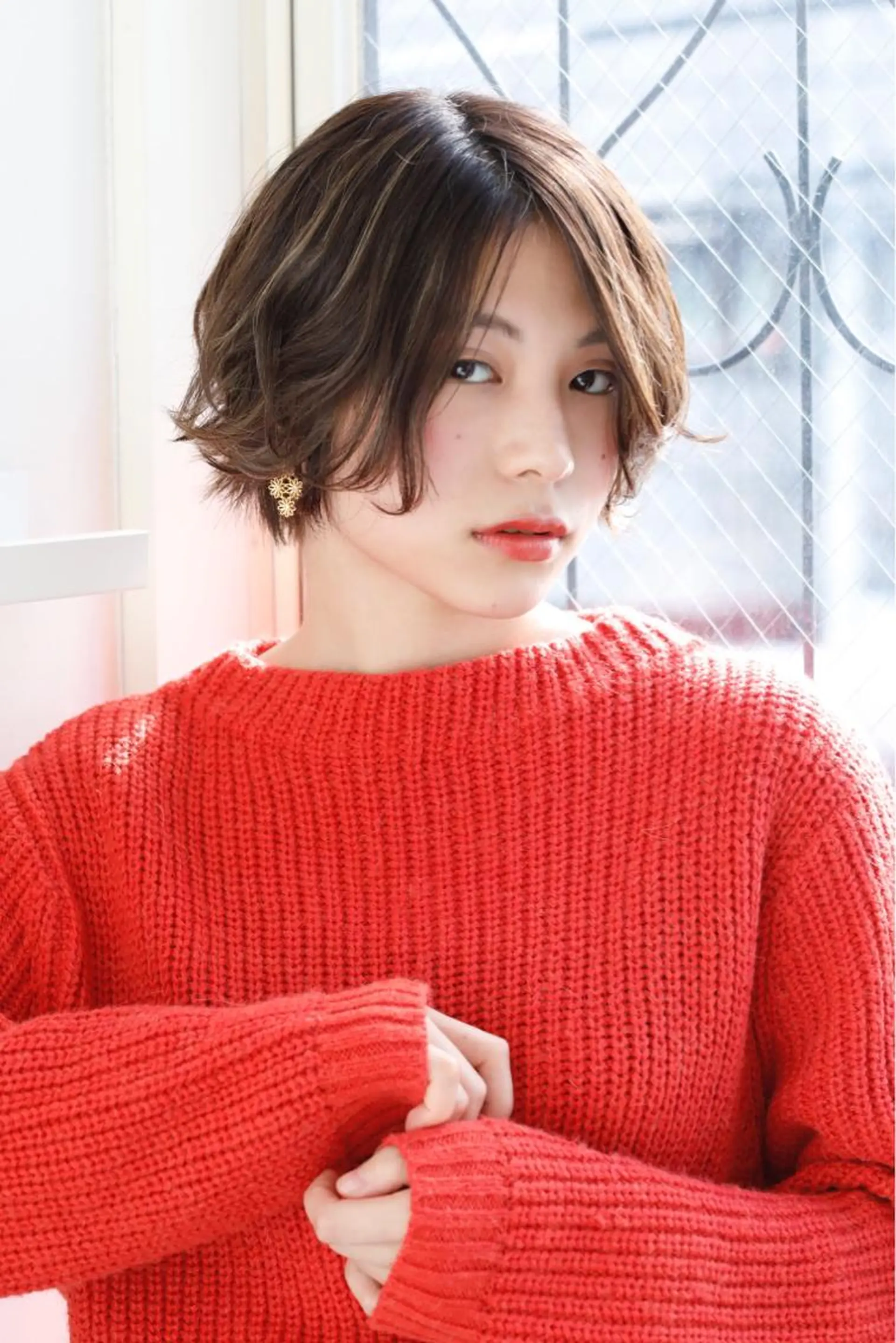 ミディアム カラー パーマ ヘアアレンジ ✨前田 優・2拠点✨ ✨恵比寿・札幌店✨のヘアスタイル