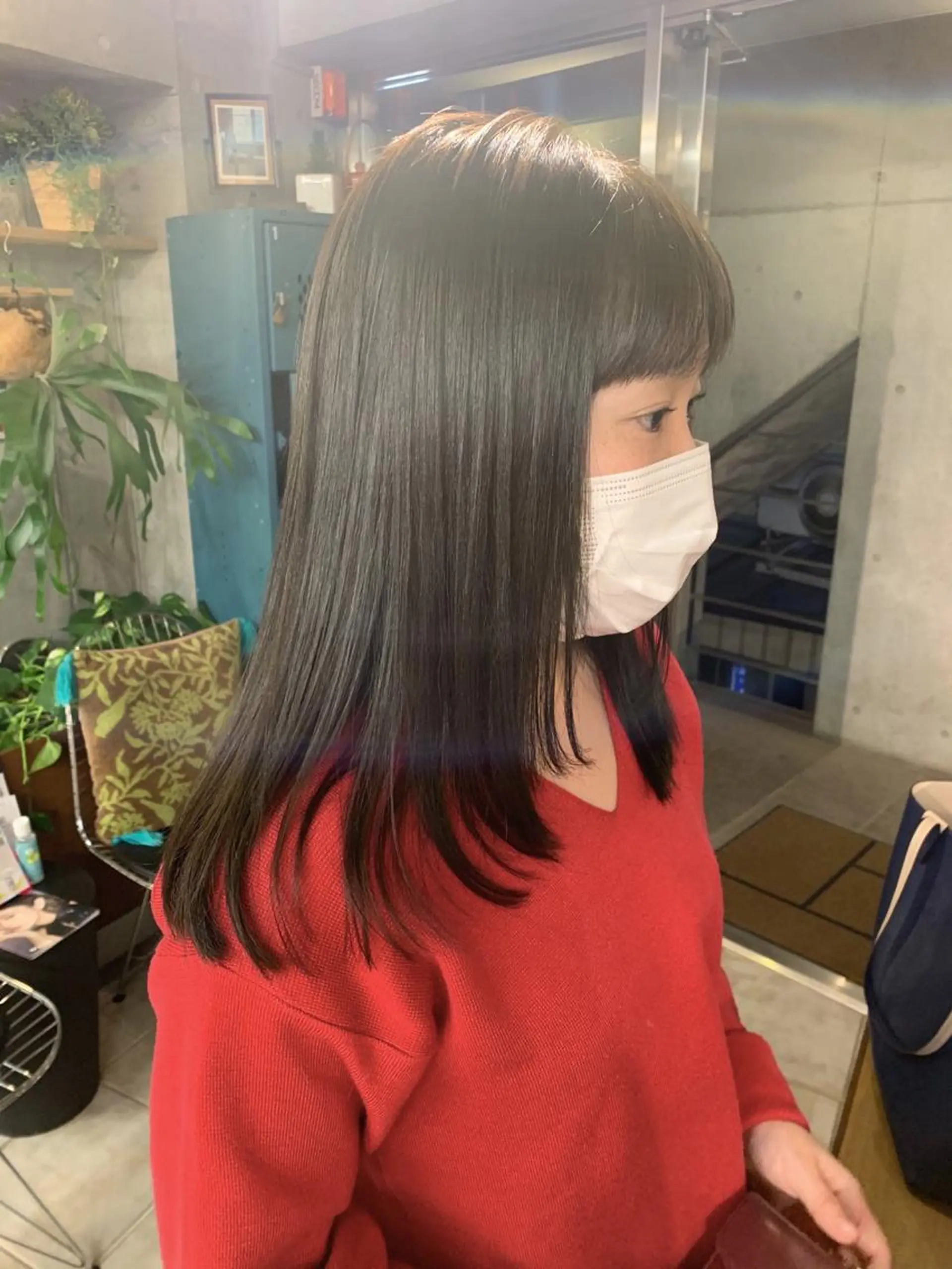 セミロング パーマ 縮毛矯正 ストレートパーマ 土屋かすみ✁︎. ꙳ 姫カットのヘアスタイル