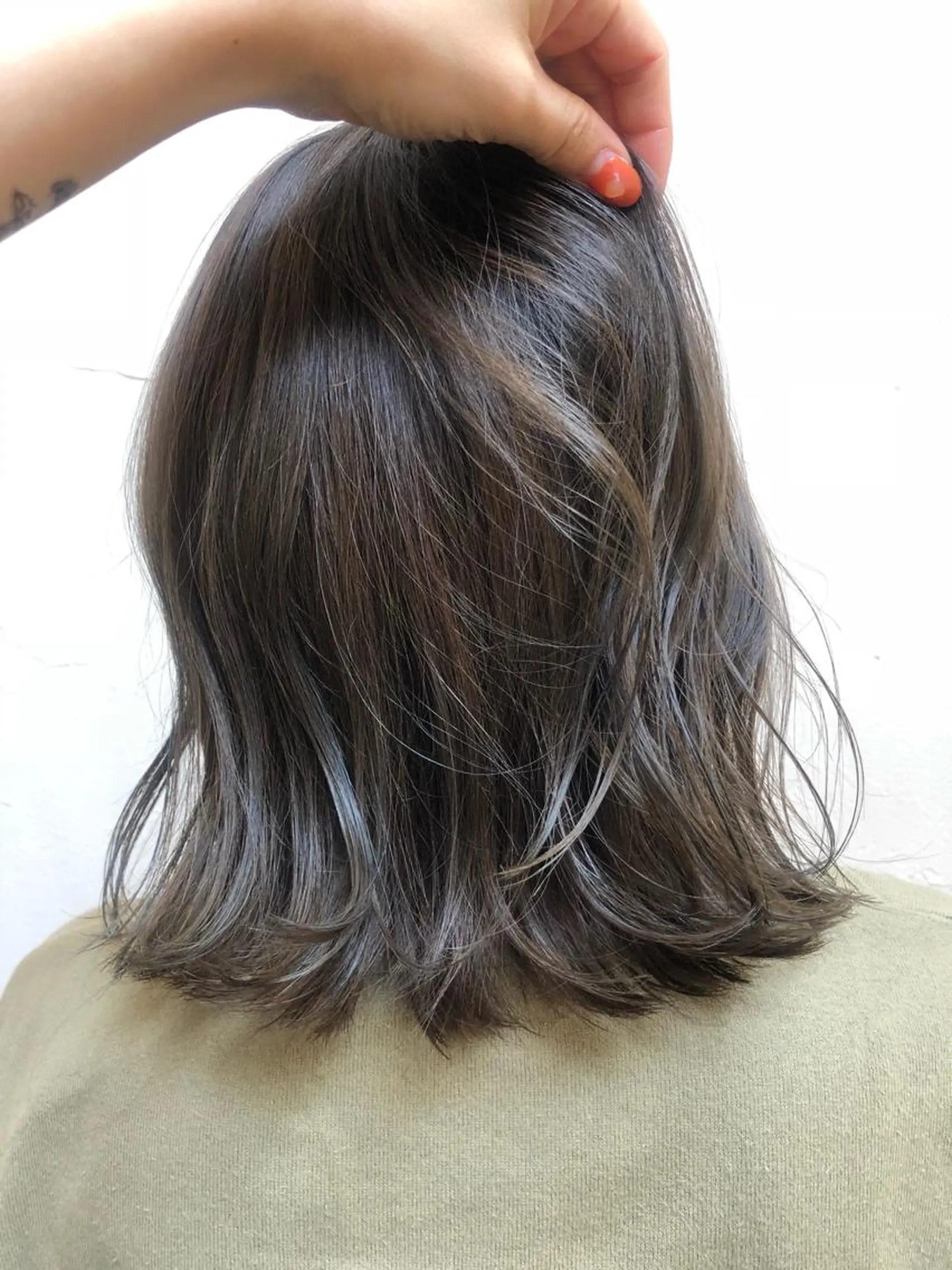 ミディアム カラー ブルーカラー オレンジ luve heart's And Be  minamisemba所属・脇坂 佳世の眉毛・アイブロウイメージ