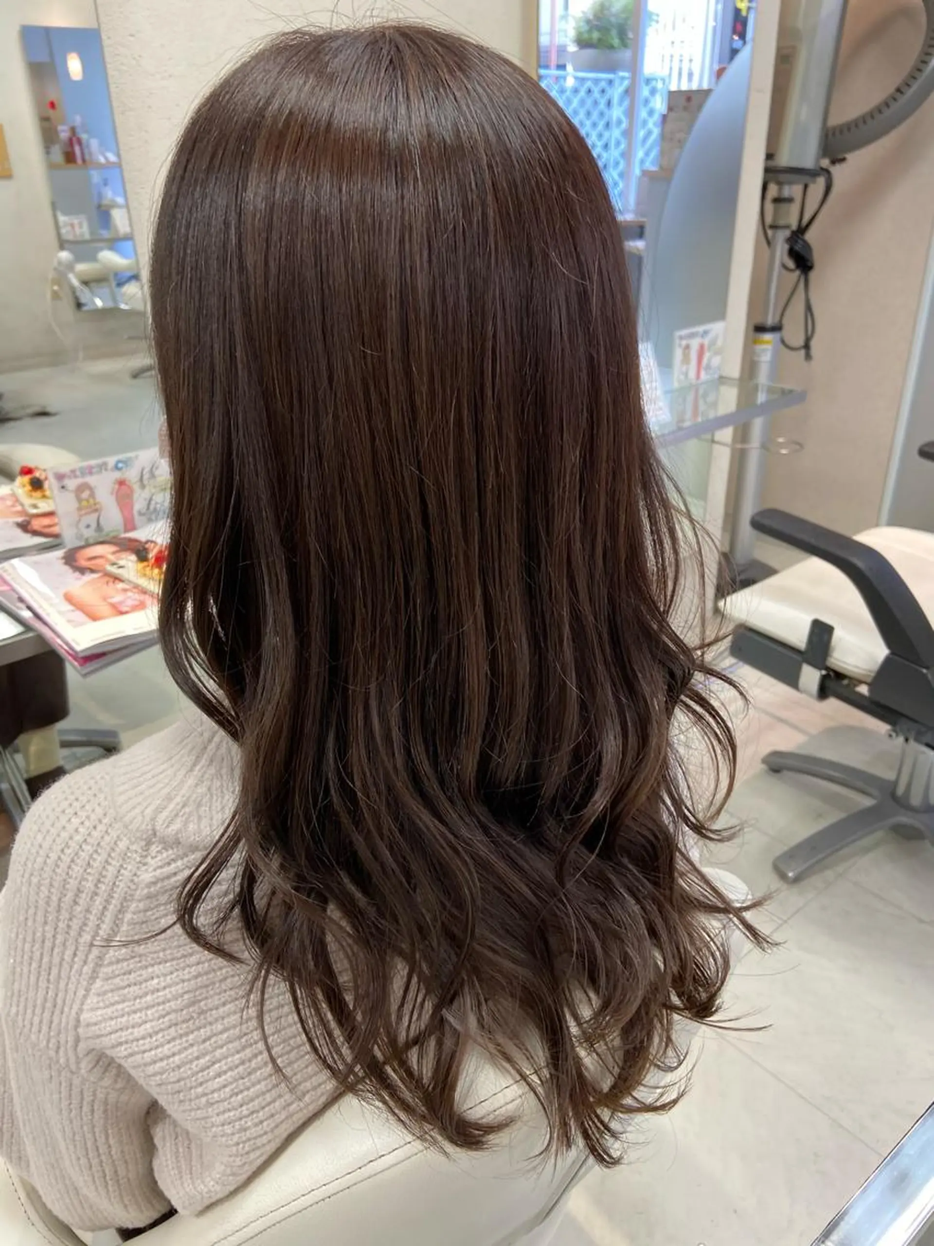 ロング カラー 菊地 美憂のヘアスタイル