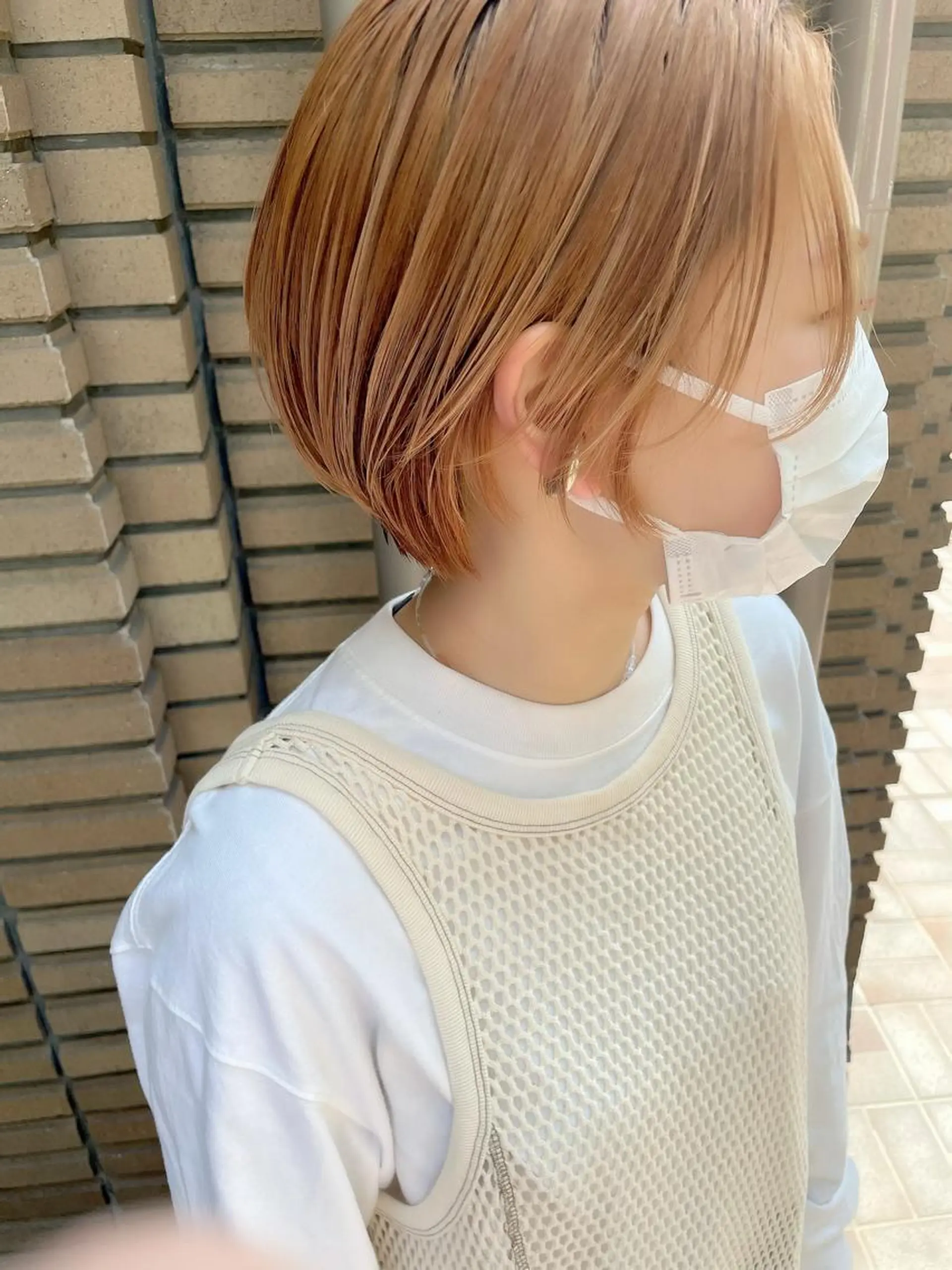 ショート ショート ボブ 梅田 木戸健人のヘアスタイル