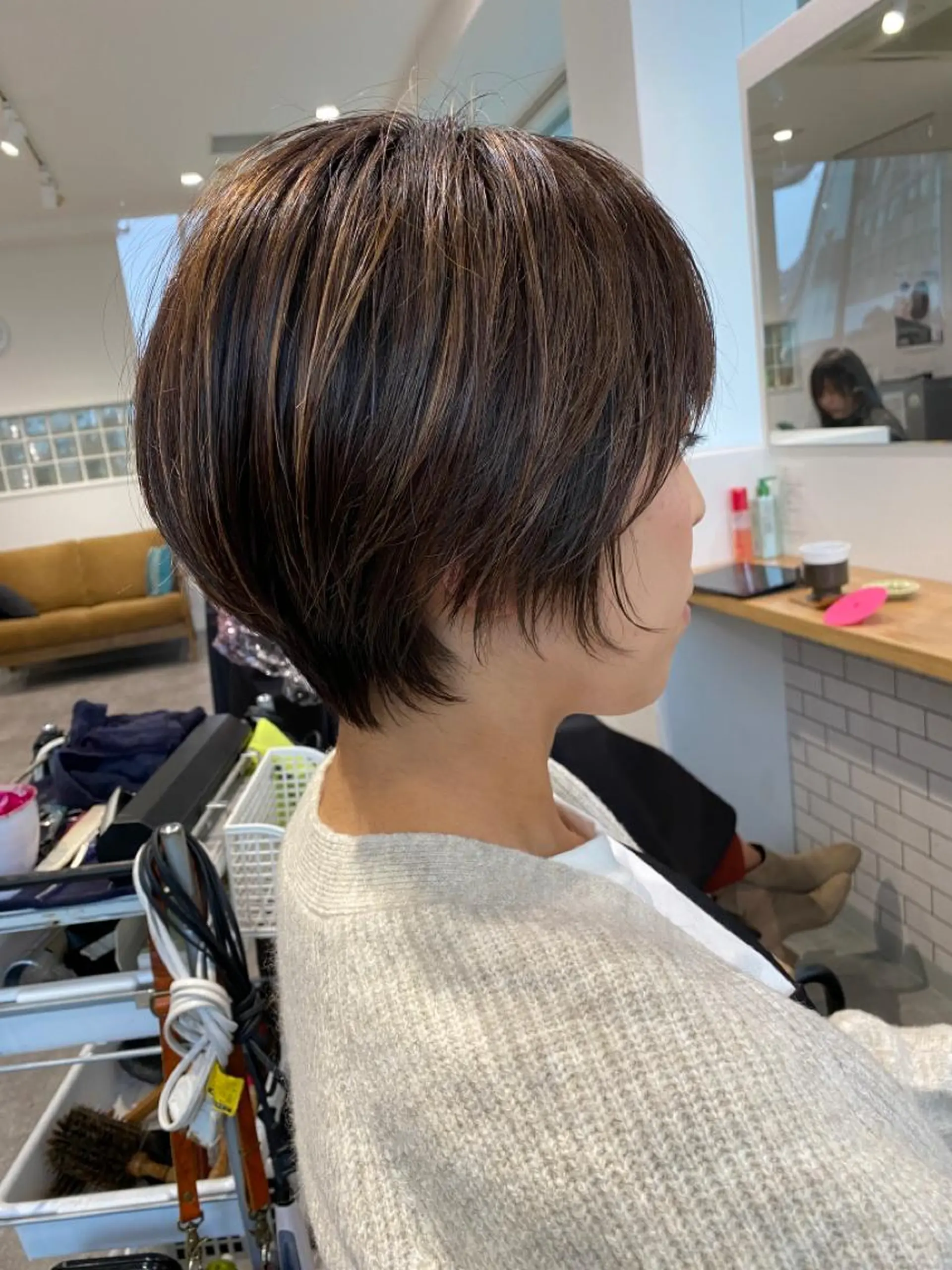 ショート カラー カット JILBLAN京都 ショート/ハイライトのヘアスタイル