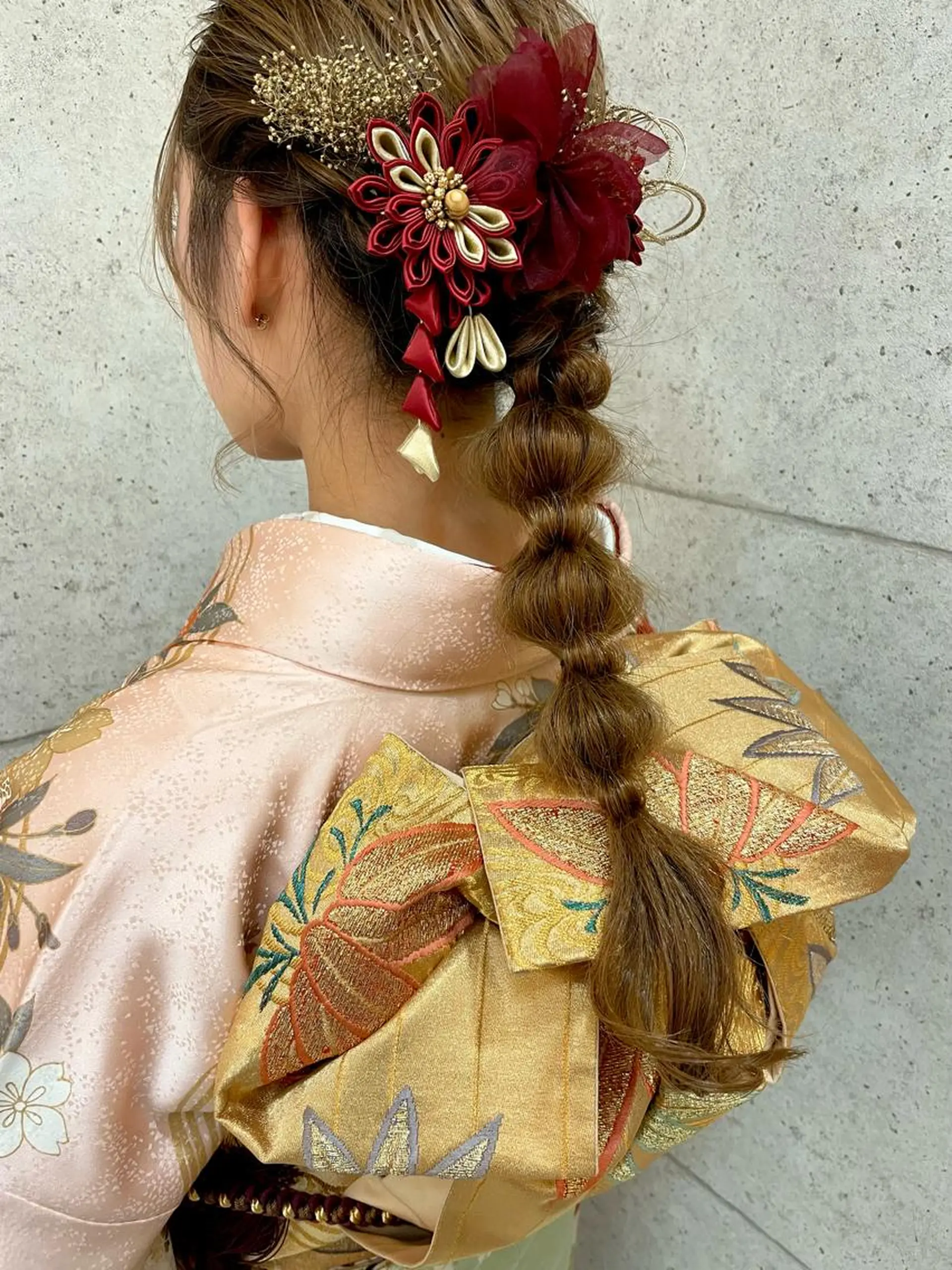 ロング カラー パーマ ヘアアレンジ メンズ キッズ 木下 修兵のヘアスタイル