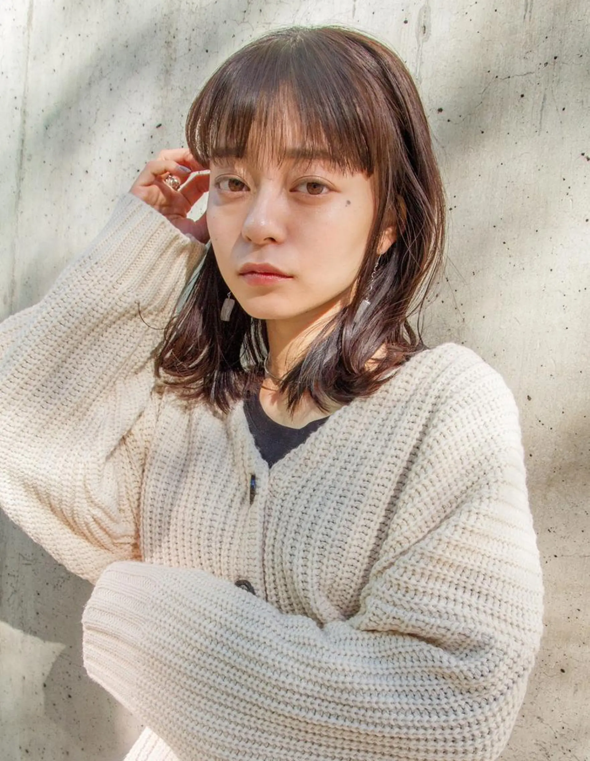 ミディアム カット ヘアカラー トリートメント 💫Silk-lei 大久保晴稀💫のヘアスタイル