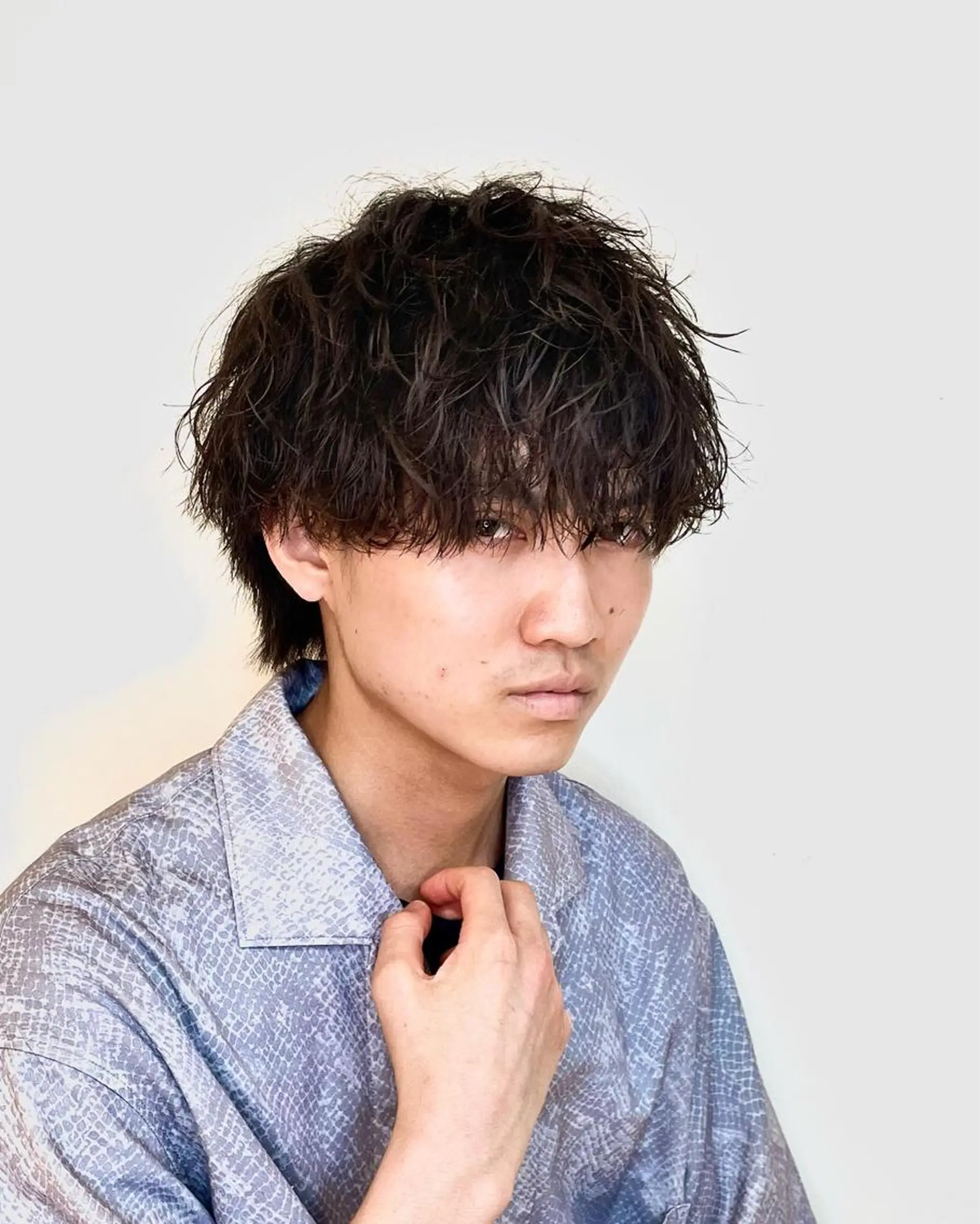 ショート パーマ メンズ 静岡/草薙パーマ メンズバレイヤージュのヘアスタイル