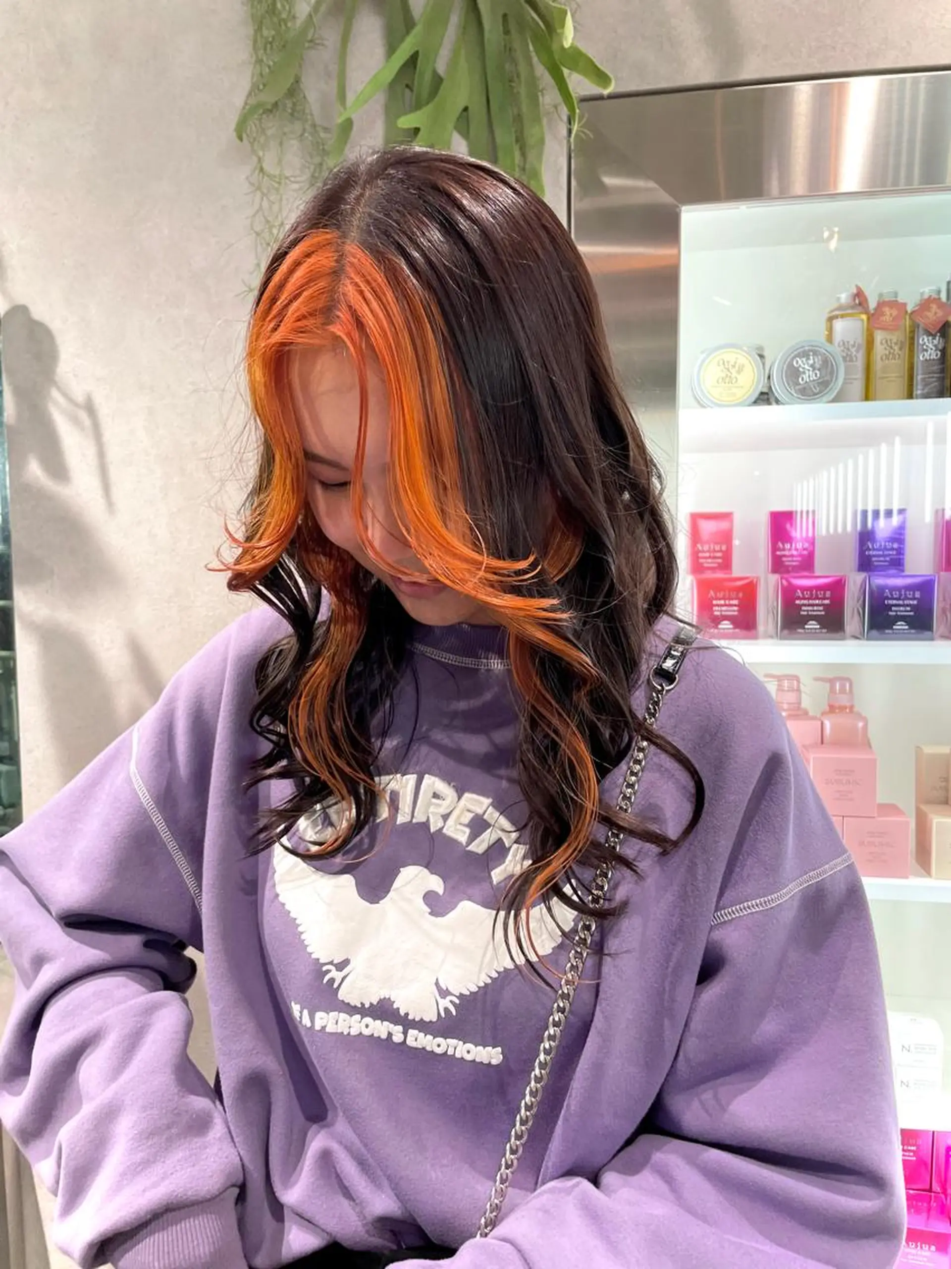 カラー スミレ /メンズ /コーンロウのヘアスタイル