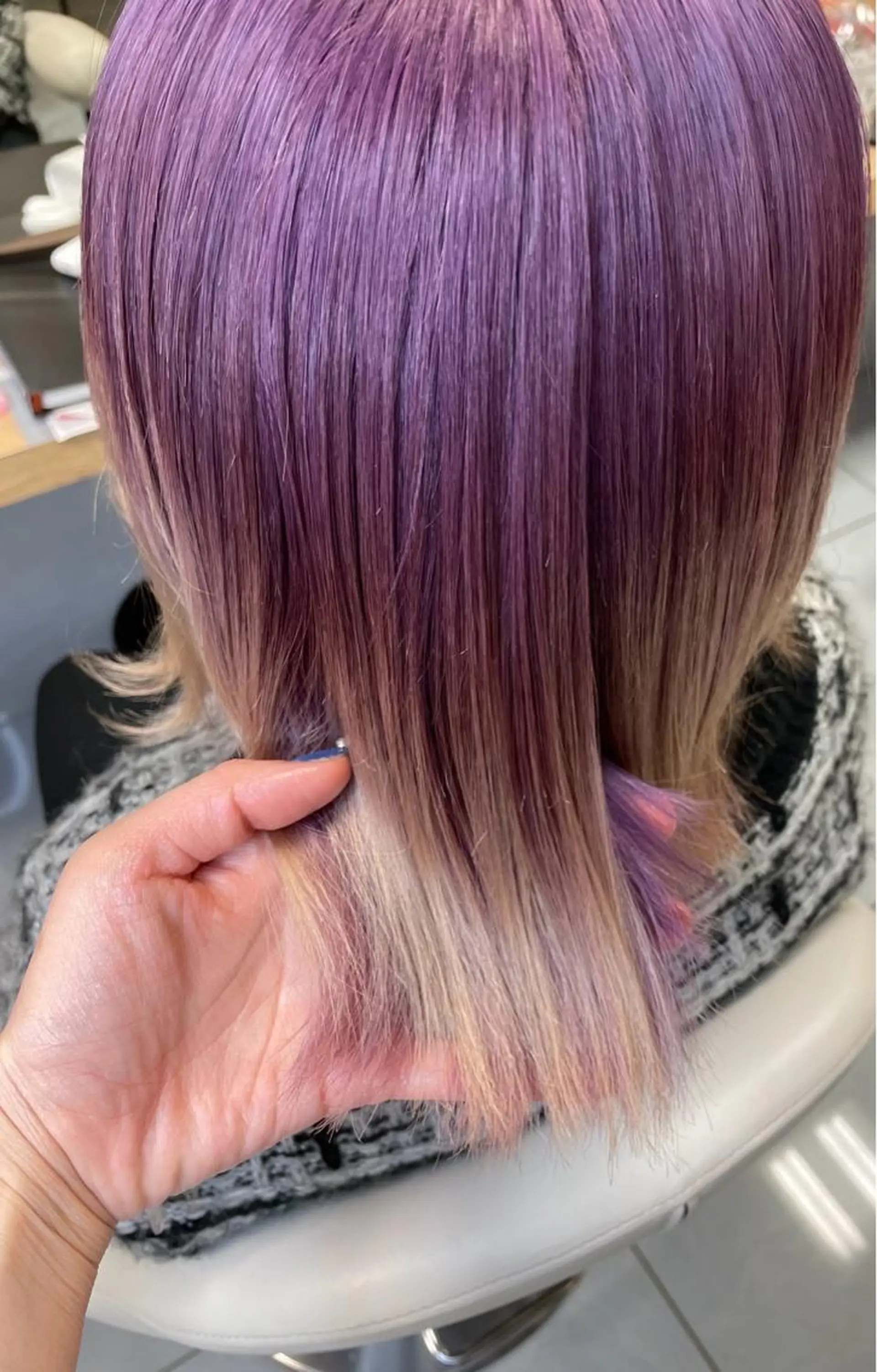 ミディアム ブリーチカラー特化 美容師/𝕐𝕌𝕀のヘアスタイル