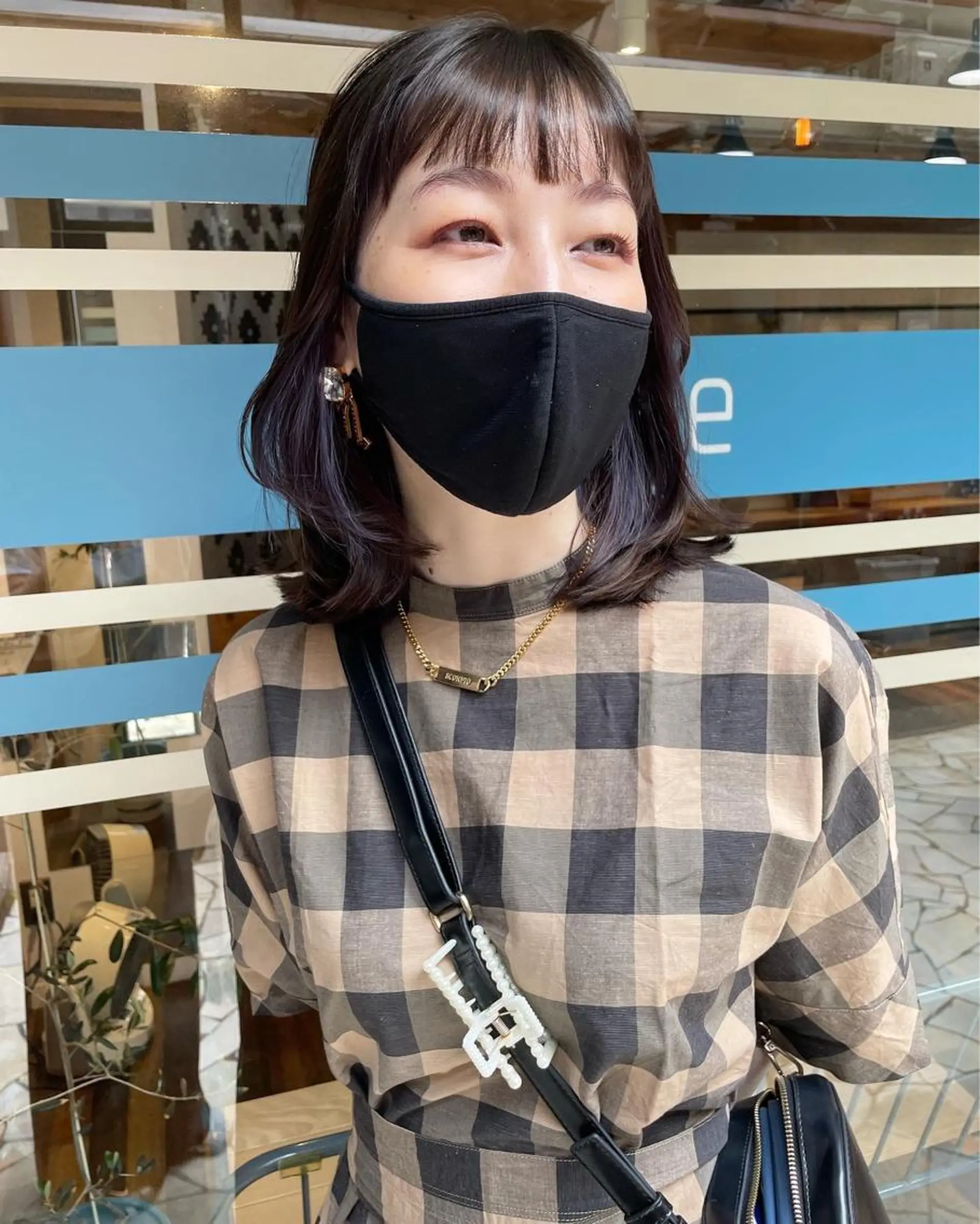 ミディアム カラー ヘアカラー あずまぐち めぐみのヘアスタイル