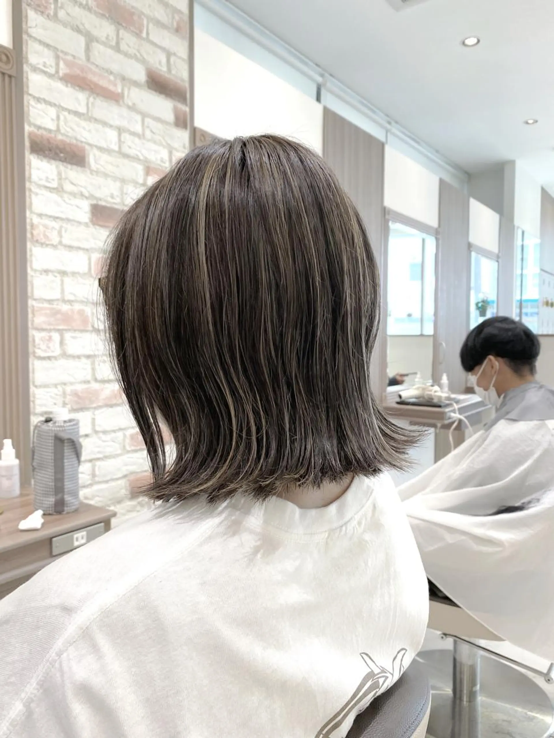 ミディアム 田中 慎也のヘアスタイル