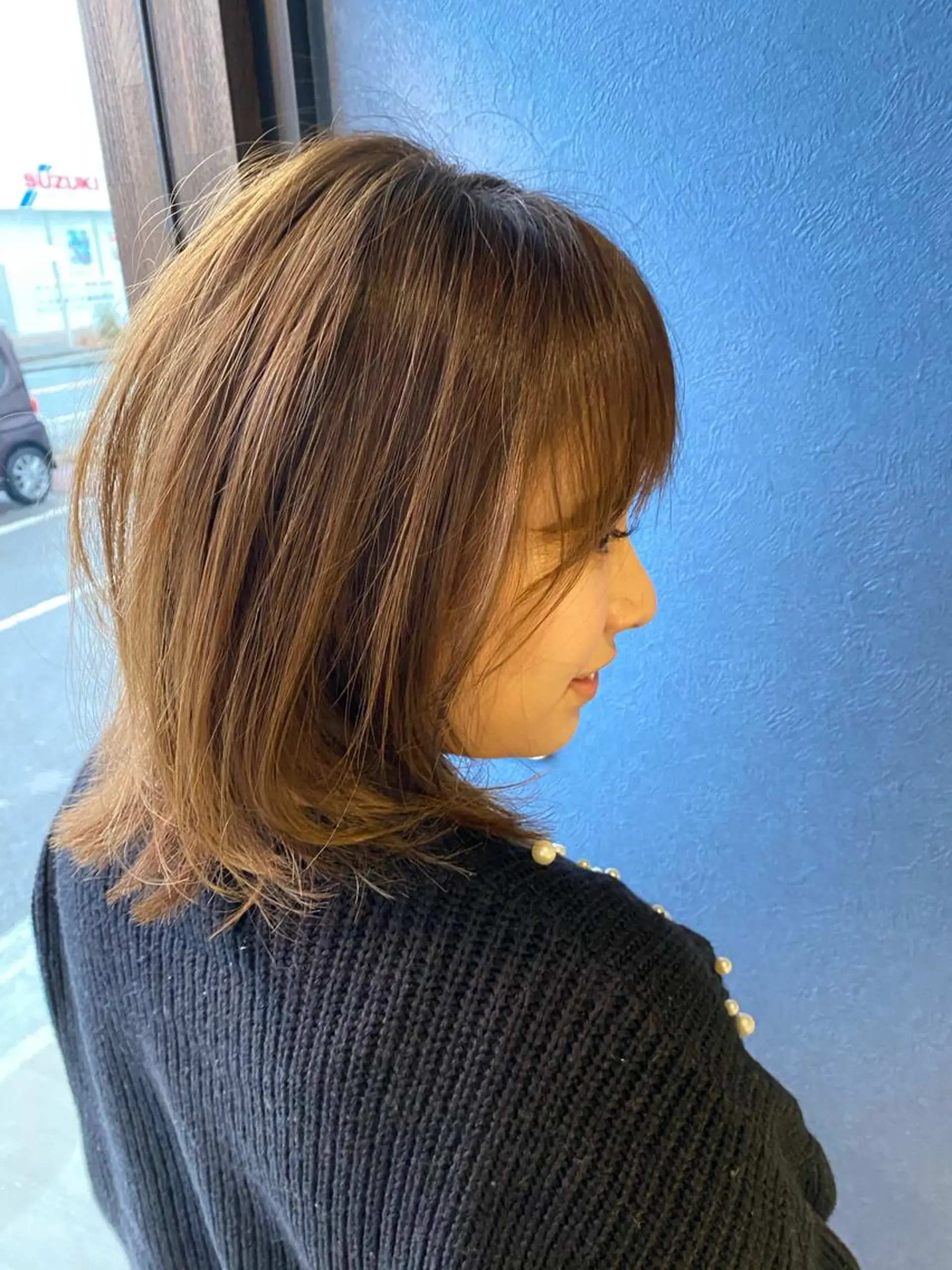ミディアム 大内 郁のヘアスタイル