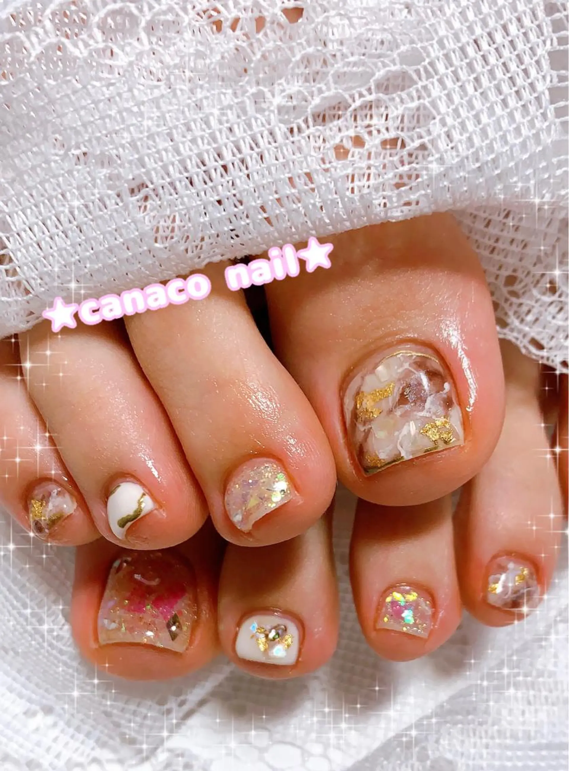 ネイル 大理石ネイル(マーブル) Felice所属・ベテランネイル cnc nailのネイルデザイン