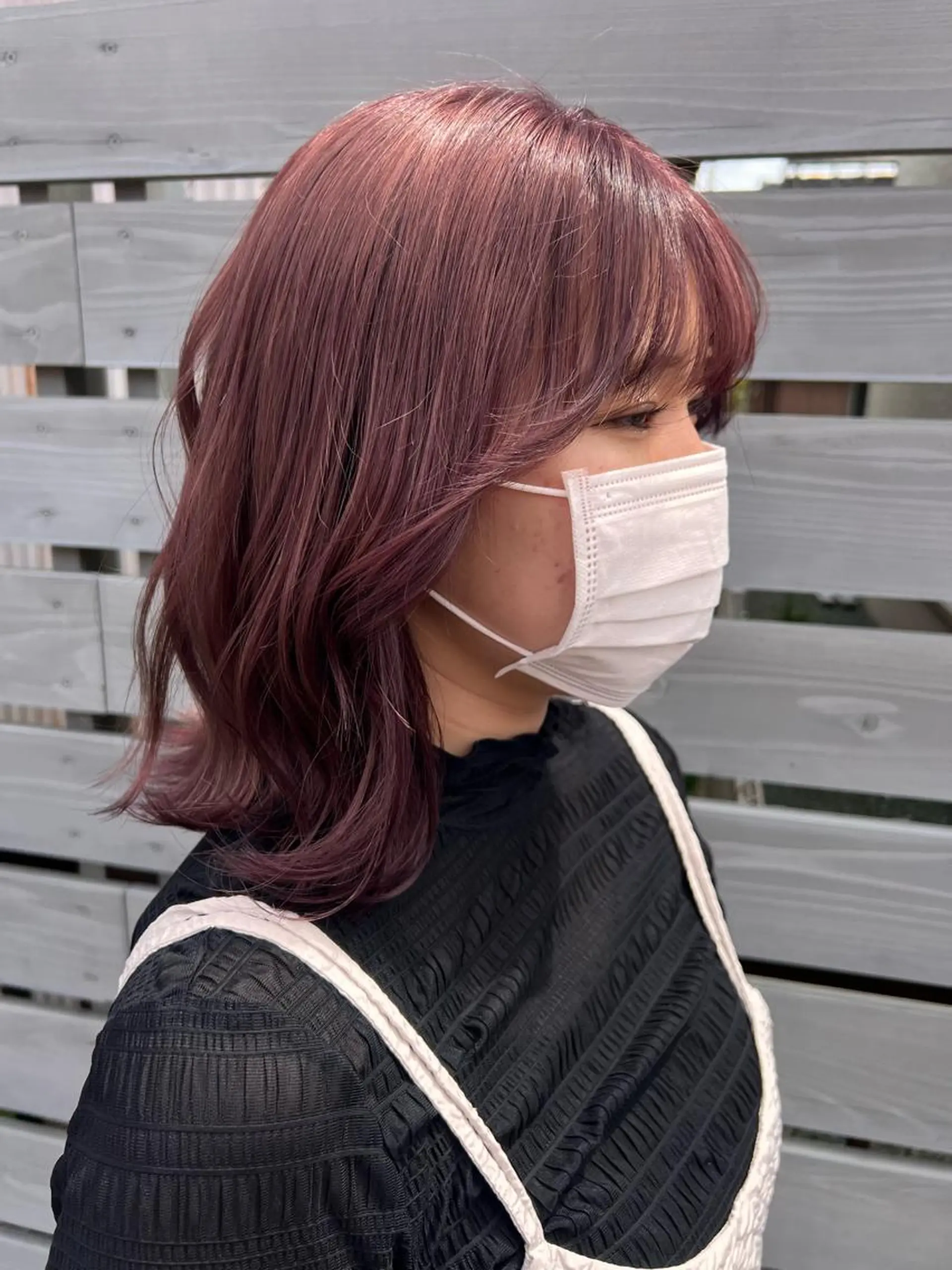 ミディアム カラー れいな🌼 ボブ･艶カラー🌼のヘアスタイル