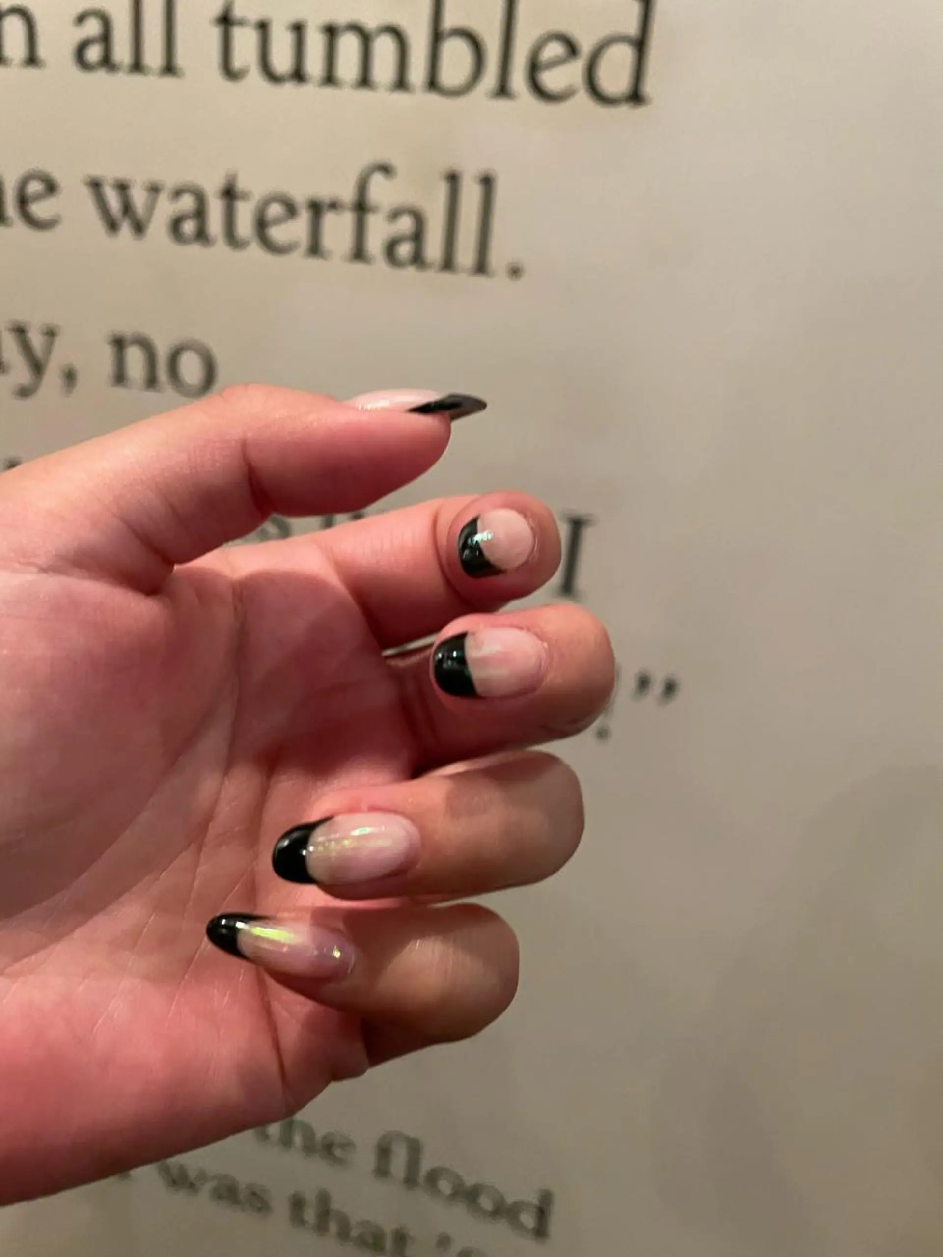 ネイル オーロラネイル フレンチネイル Colorer'me クロレミーのネイルデザイン