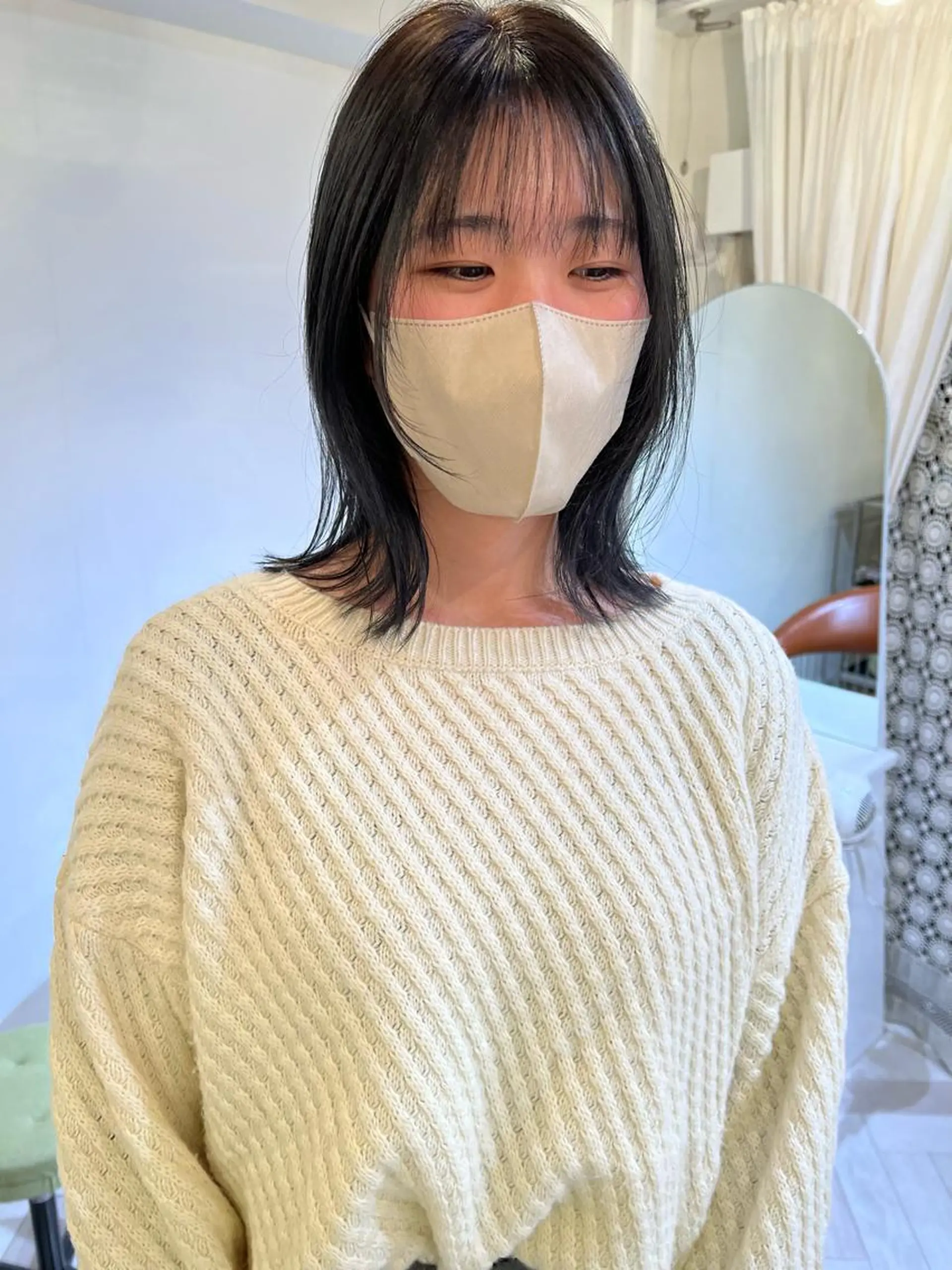 カラー ヘアカラー ブリーチカラー🎀 韓国風/寺門美優のヘアスタイル