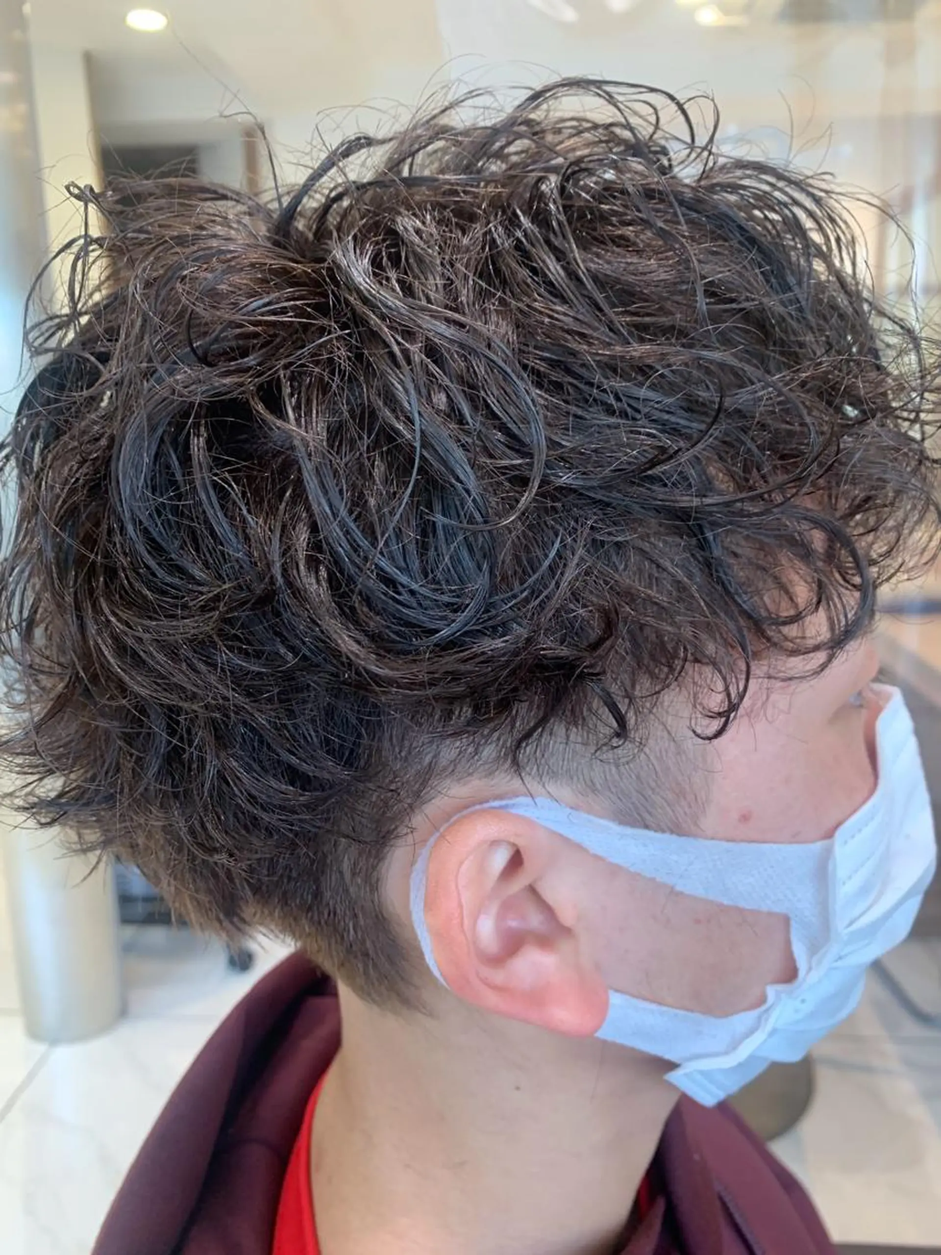 ショート パーマ メンズ カット パーマ Ash 中岡ゆうたのヘアスタイル