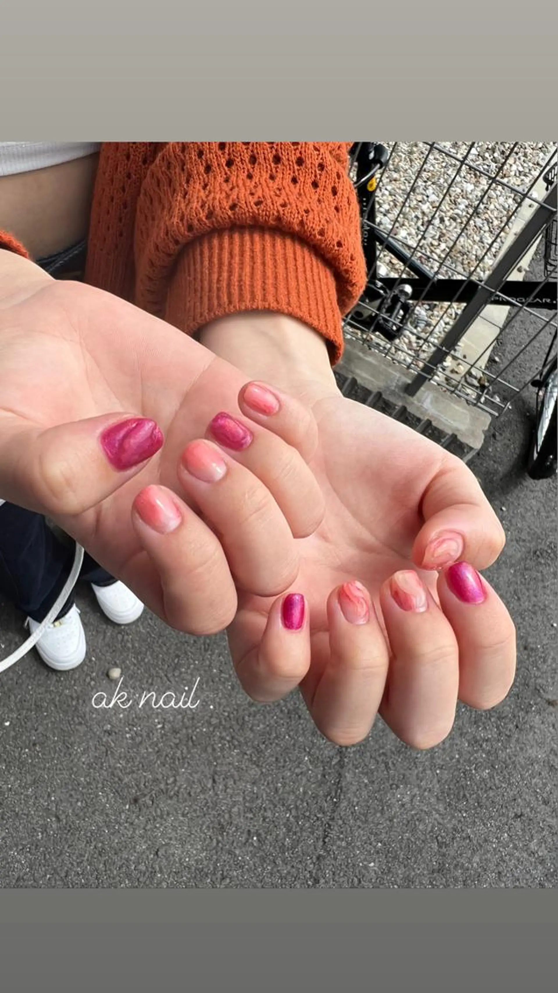 ネイル マグネットネイル ハンドネイル ak nail .のネイルデザイン