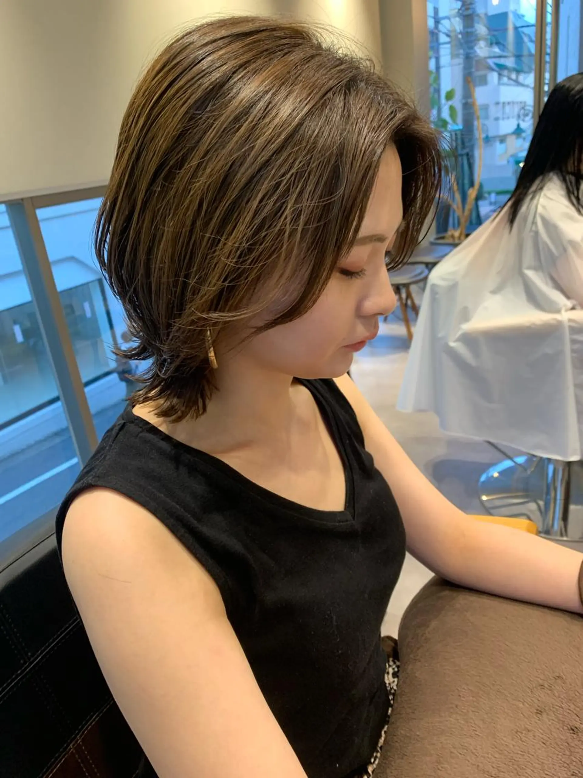 ミディアム カラー カット ヘアカラー 【髪質改善🌿】木本 志歩のヘアスタイル