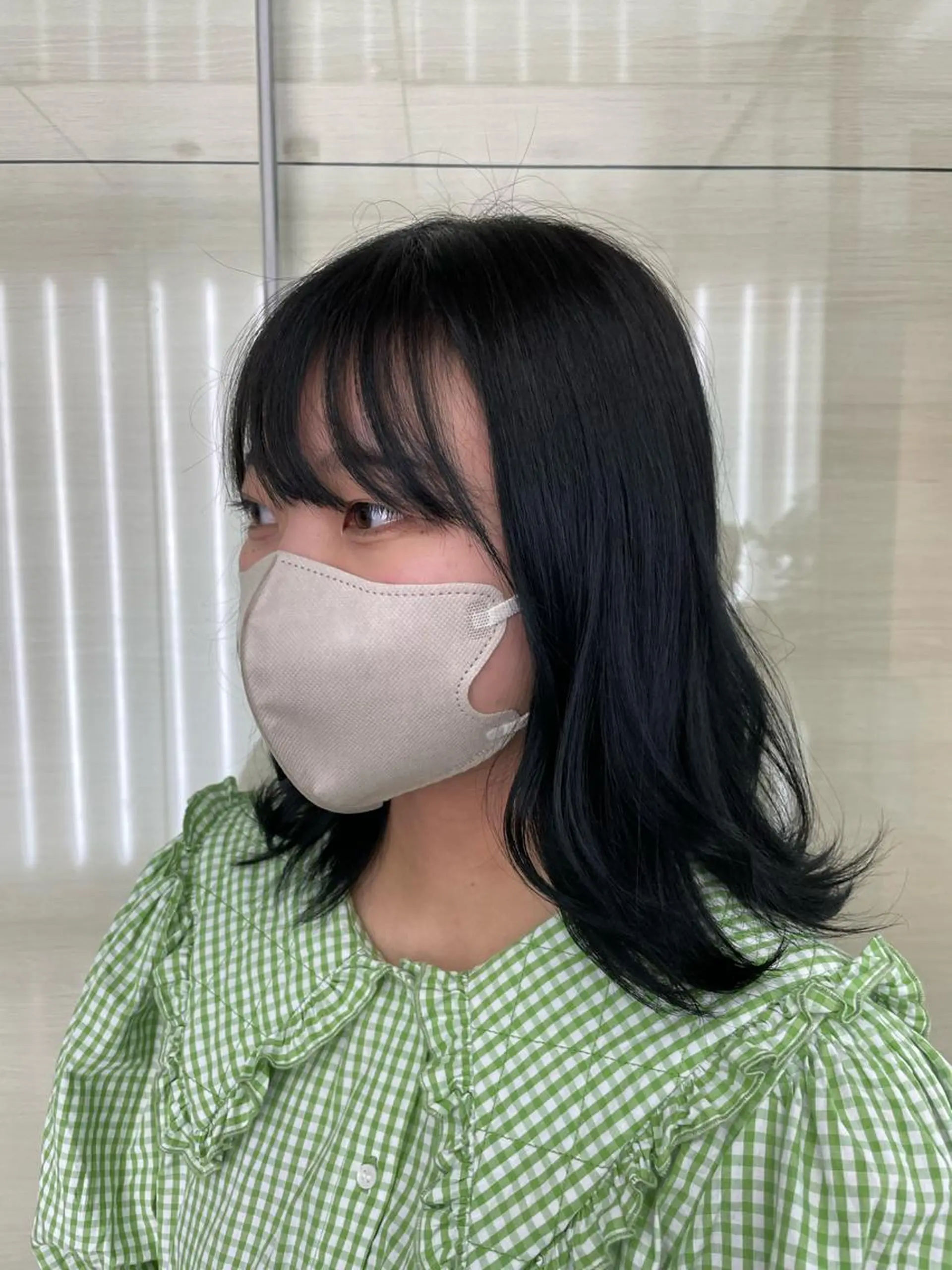 カラー 黒髪 ブルーカラー ブルーブラック カット QUEEN'S GARDEN by k-two shinsaibashi所属・k-two心斎橋 ヨシダヒロトのヘアスタイル