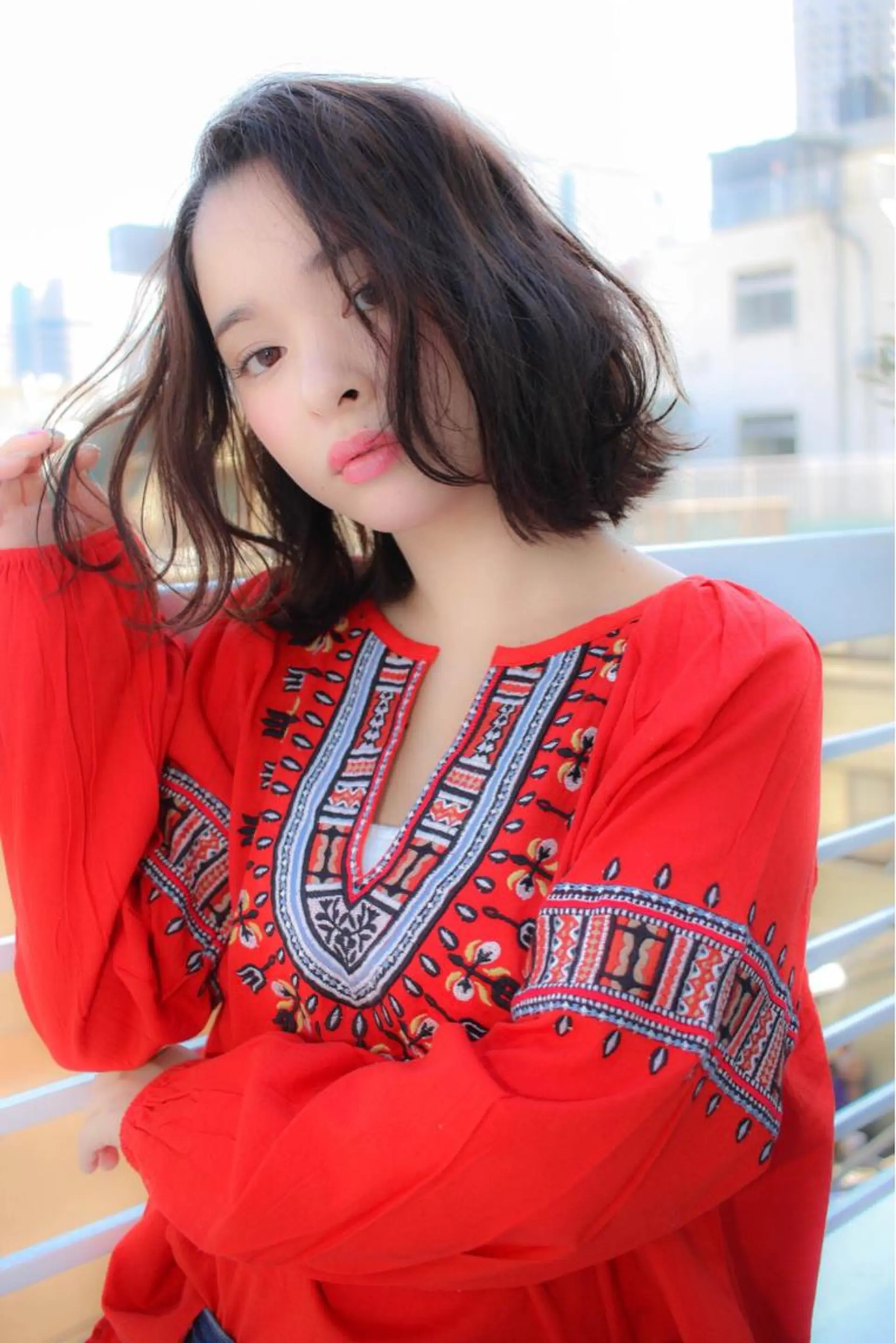 ミディアム パーマ ボブ 髪質改善縮毛矯正✨ ナリタユウヤのヘアスタイル