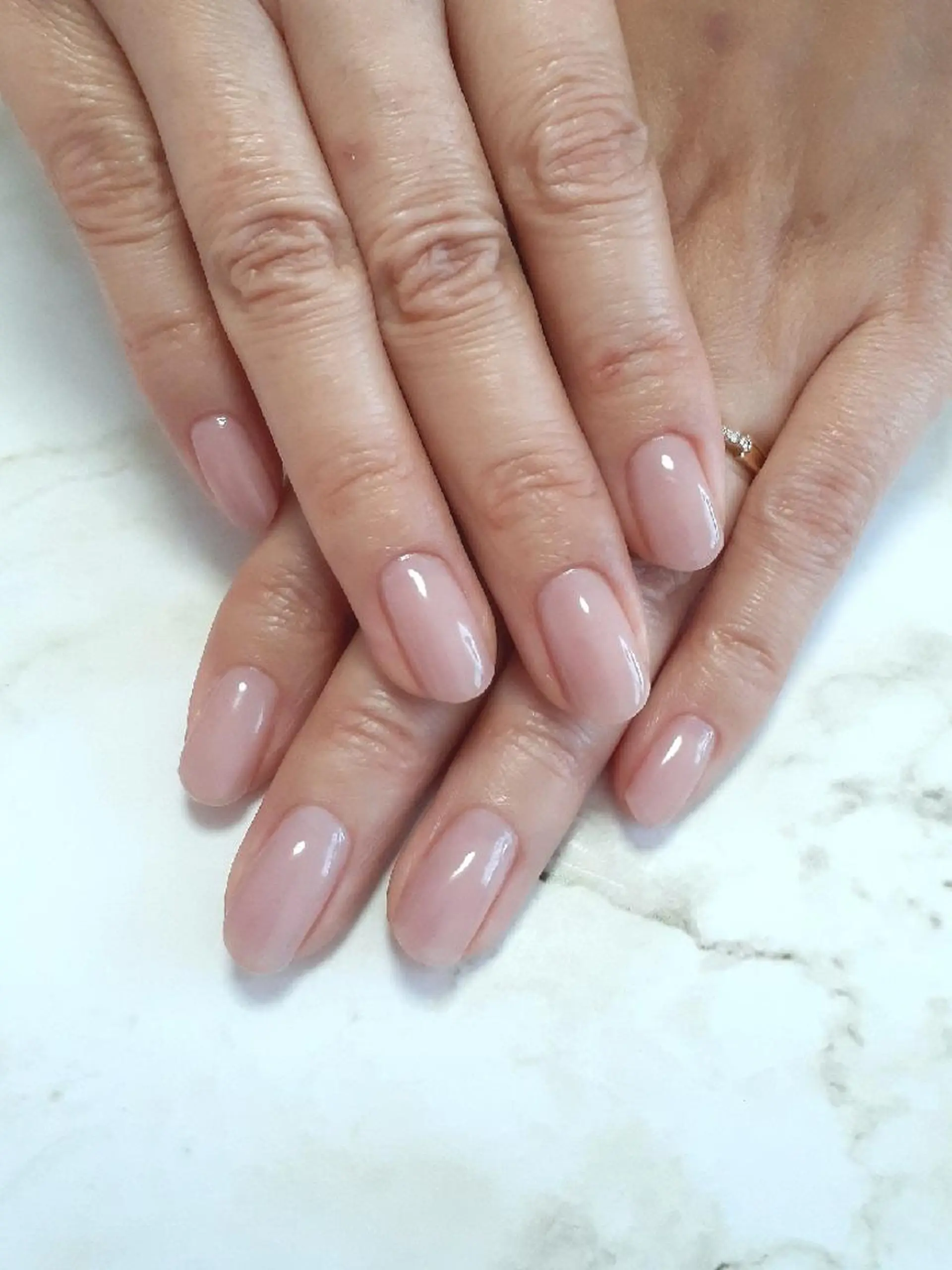 ネイル ワンカラーネイル ピンク ピンクベージュ ハンドネイル 池元 真由美のネイルデザイン