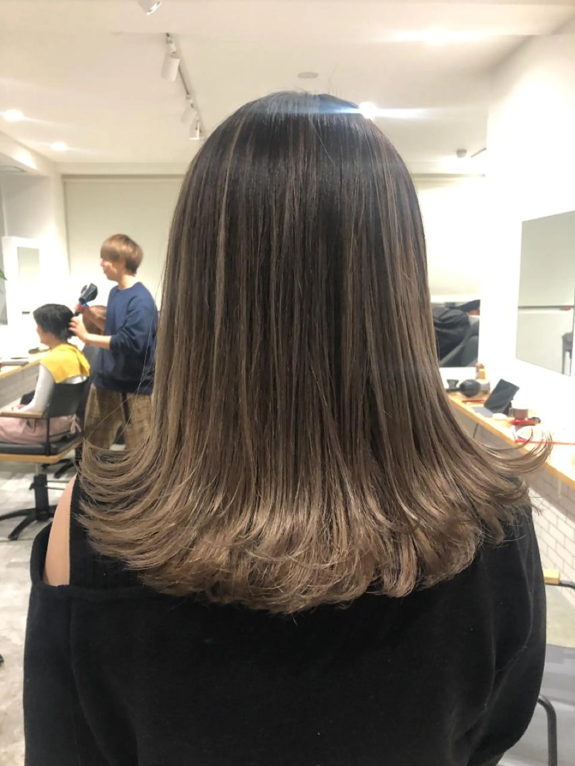 ミディアム カラー JILBLAN京都 ショート/ハイライトのヘアスタイル