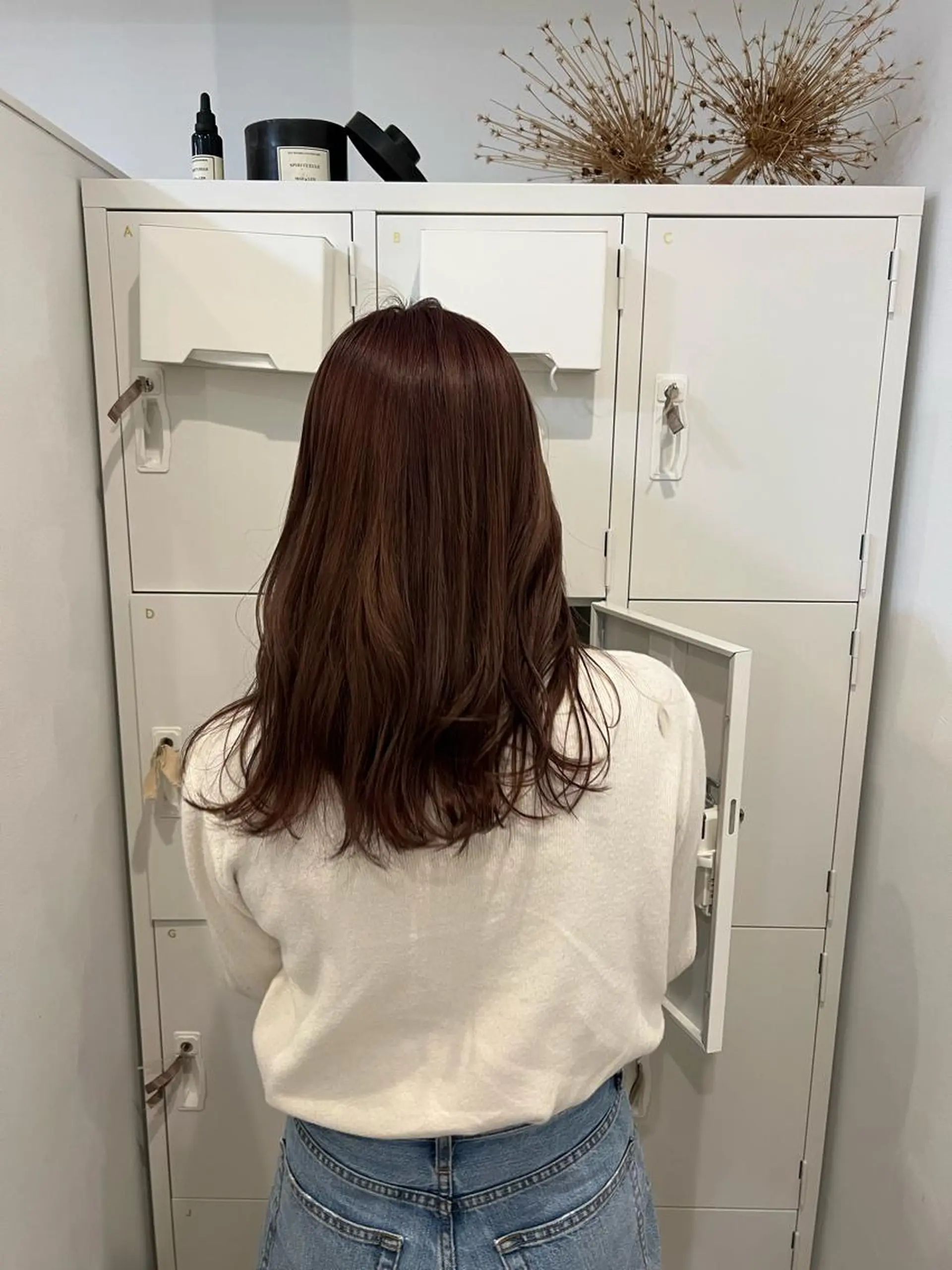 ロング カラー ピンクカラー カット ヘアカラー トリートメント 透明感カラー、 アレンジ/miyuのヘアスタイル