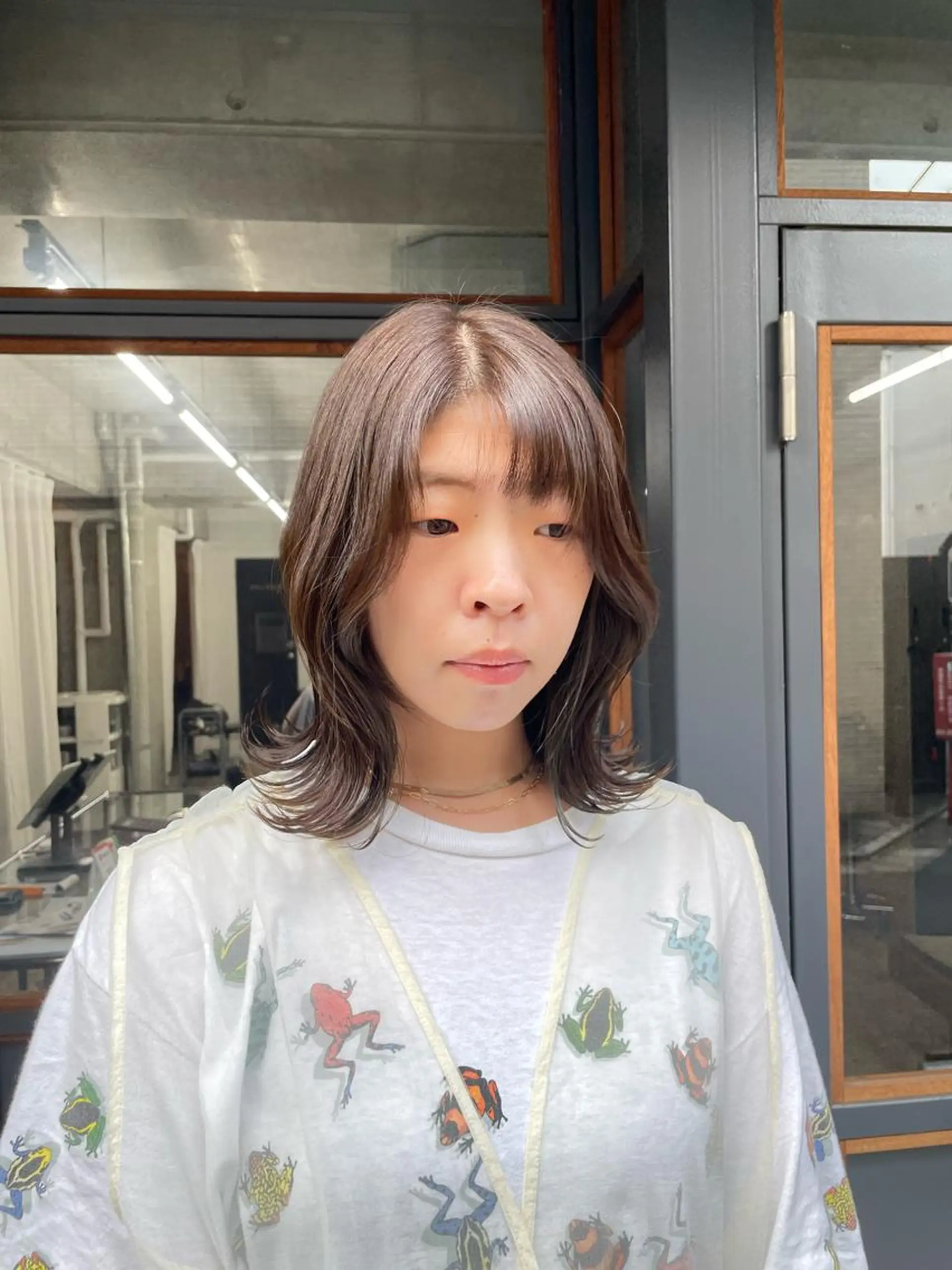 セミロング カラー カット ヘアカラー ボブ/透明感カラー EMIRIのヘアスタイル