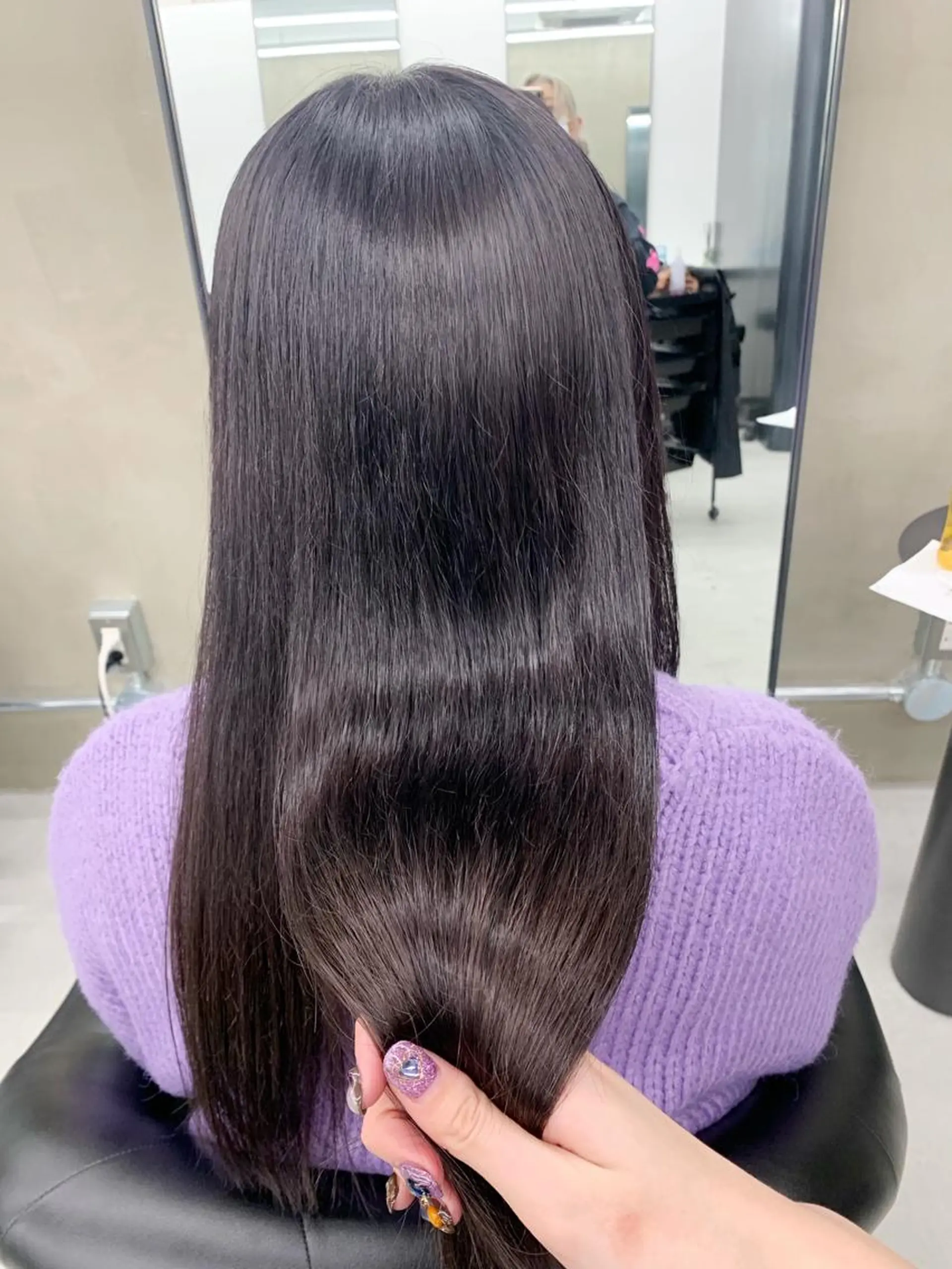 ロング カラー ディープラベンダー ラベンダーカラー kimika🥑 メンズ/髪質改善のヘアスタイル