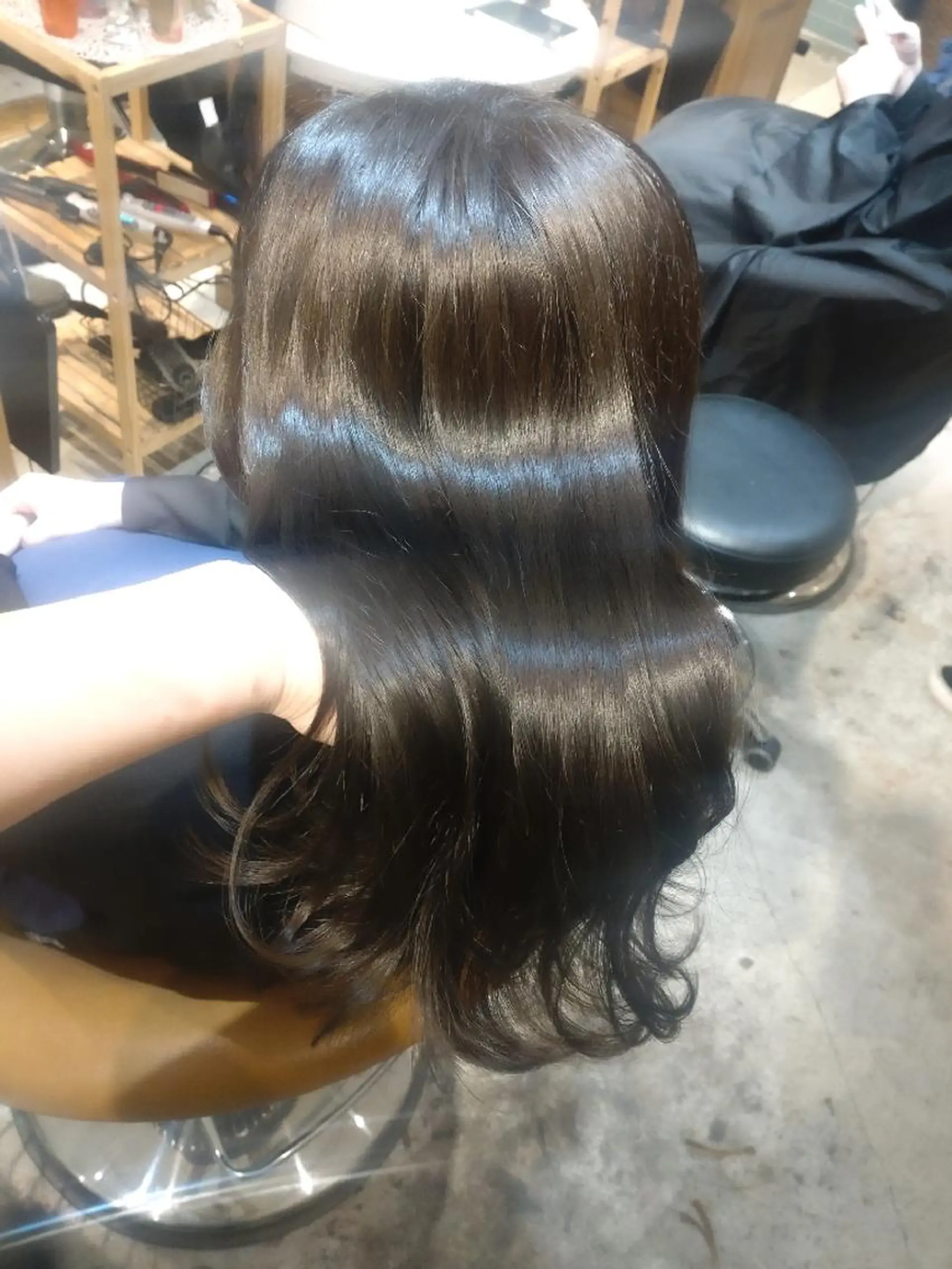 セミロング カット ヘアカラー トリートメント 縮毛矯正/レイヤー 💎やまもとちひろのヘアスタイル