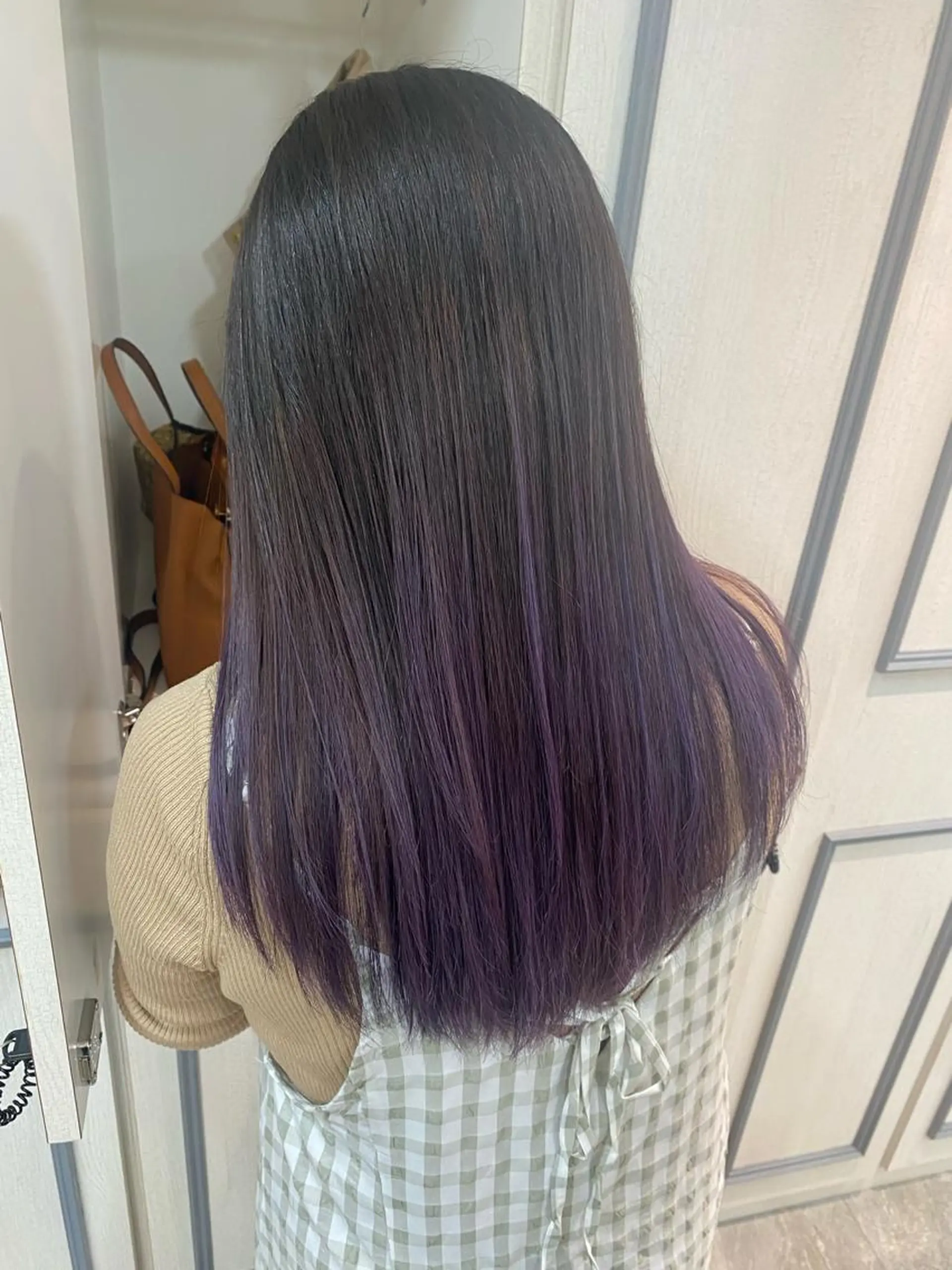 ロング カラー バレイヤージュ ブリーチ ケアブリーチ ハイライトカラー ハイライト 🤍韓国風ヘア 柴田真帆🤍のヘアスタイル