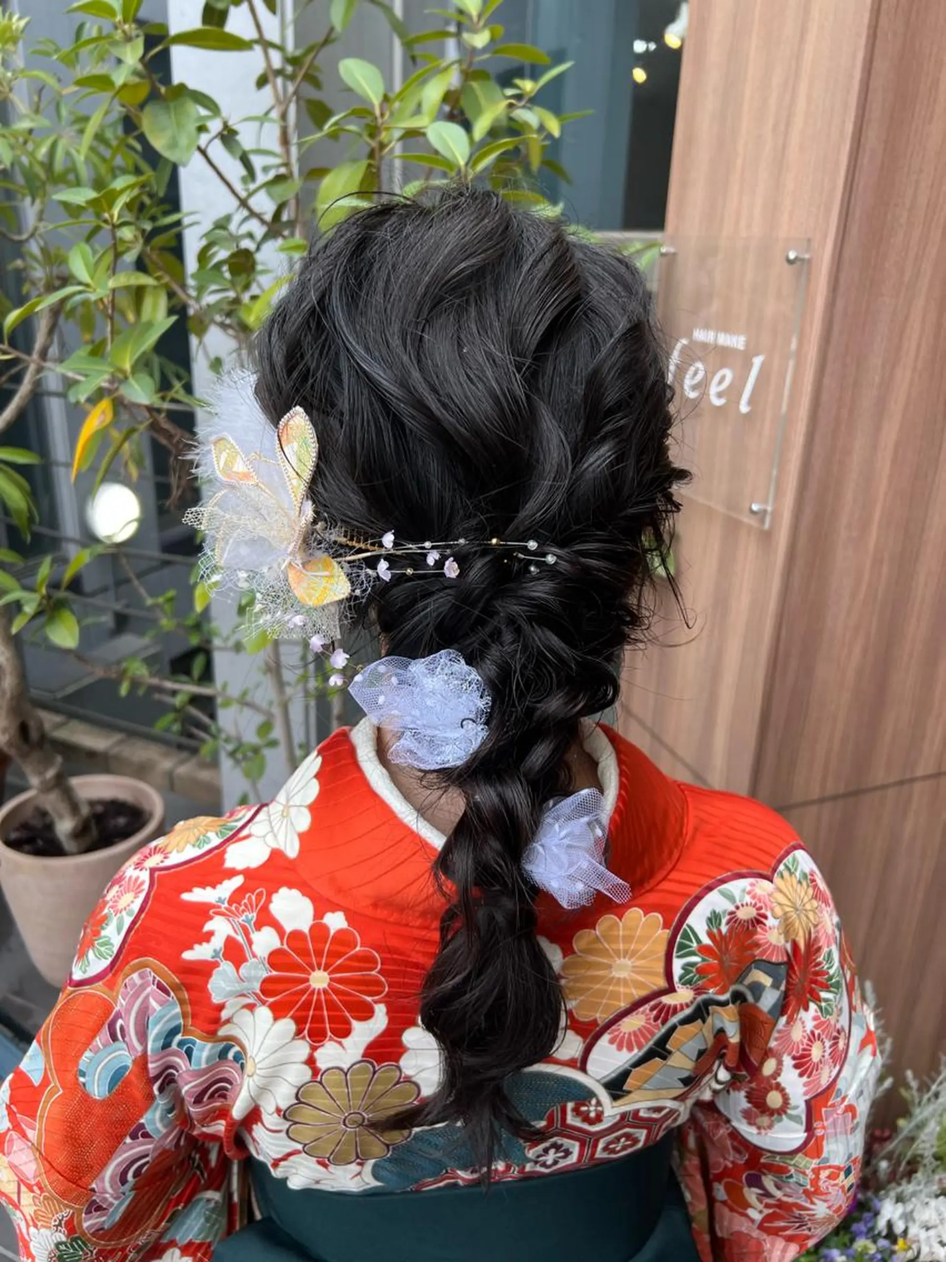 セミロング ヘアアレンジ しみず さくら🌸のヘアスタイル