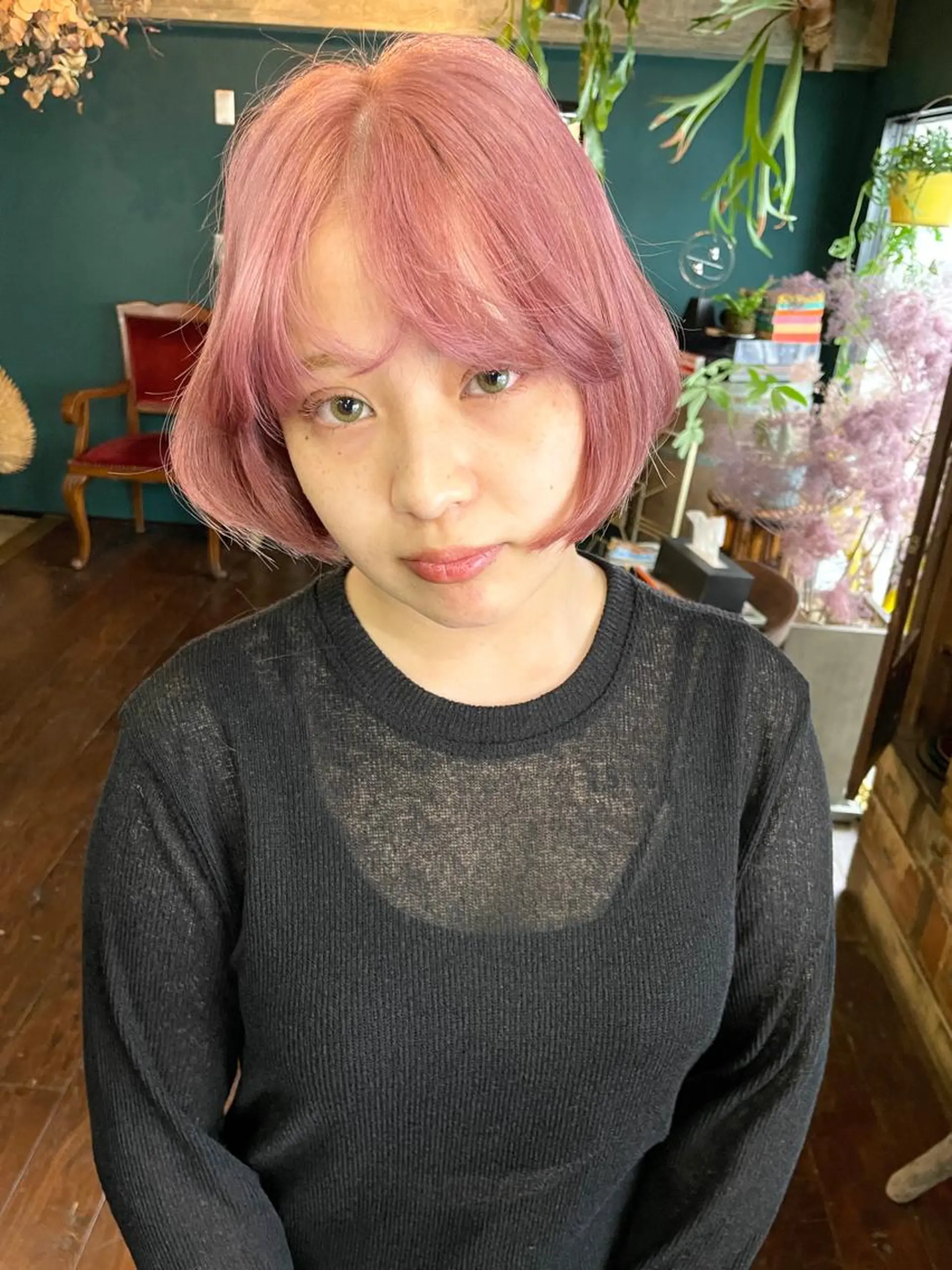 ミディアム カット ヘアカラー トリートメント vivre libre所属・vivre libreのヘアスタイル