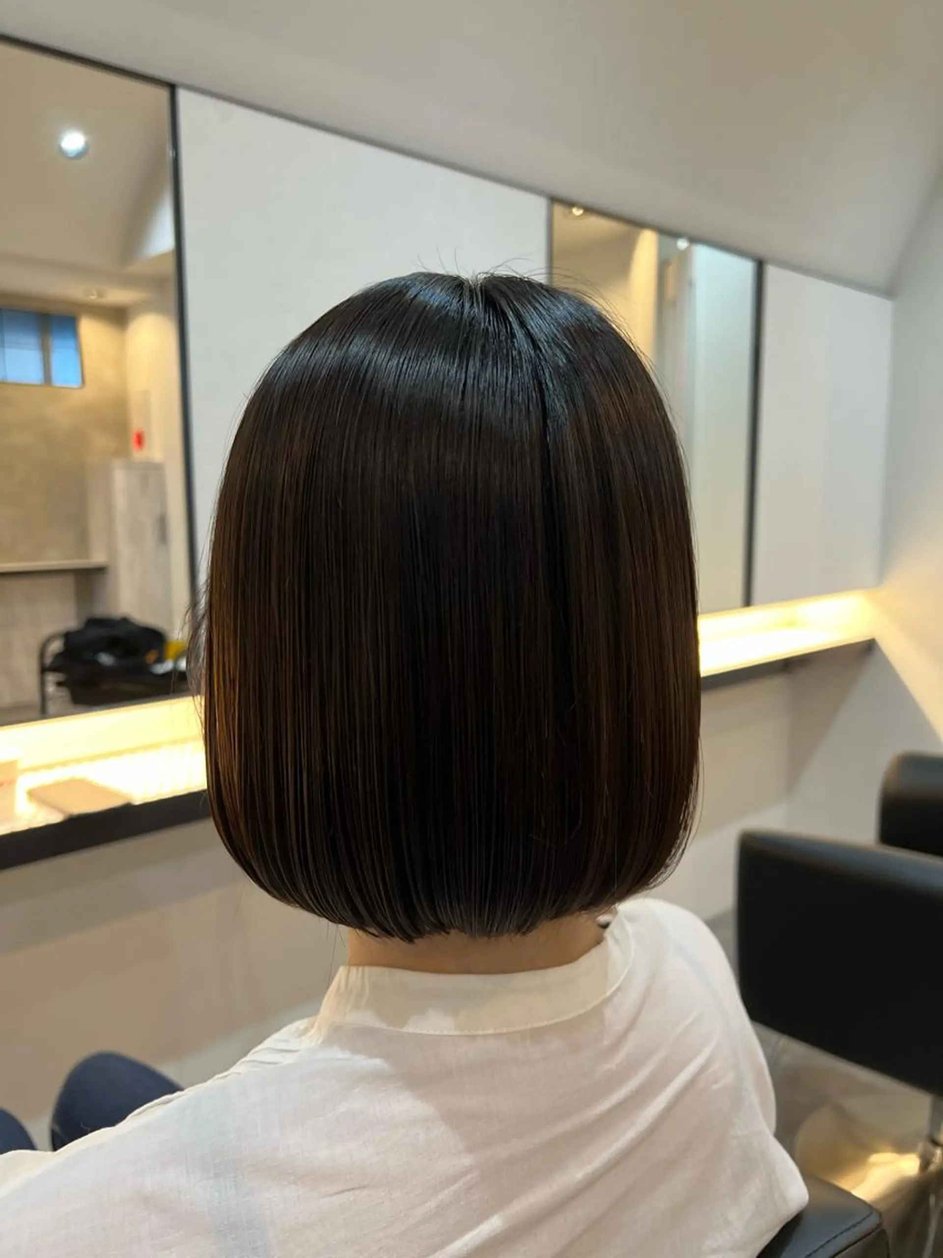 ショート 切りっぱなしボブ ボブ カット 工藤 梨花のヘアスタイル